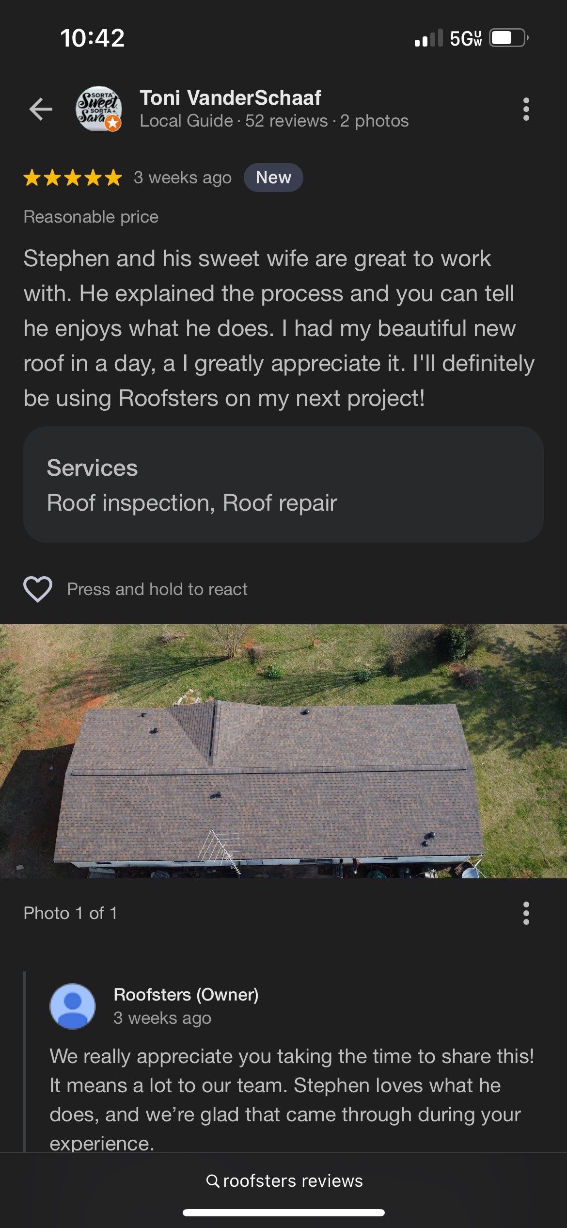 Project in Westminster, SC by Roofsters
