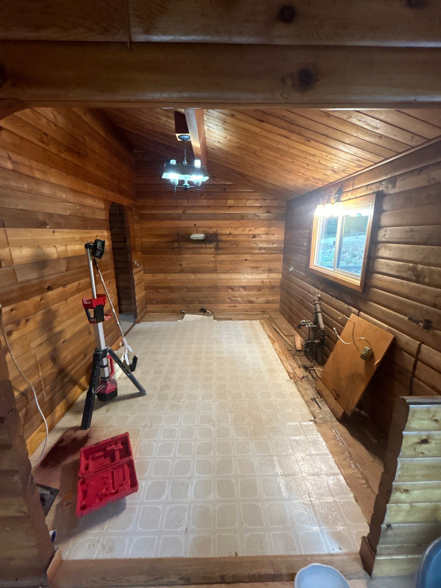 Kitchen Transformation in Newberg Log Cabin by Pinnacle Contractors