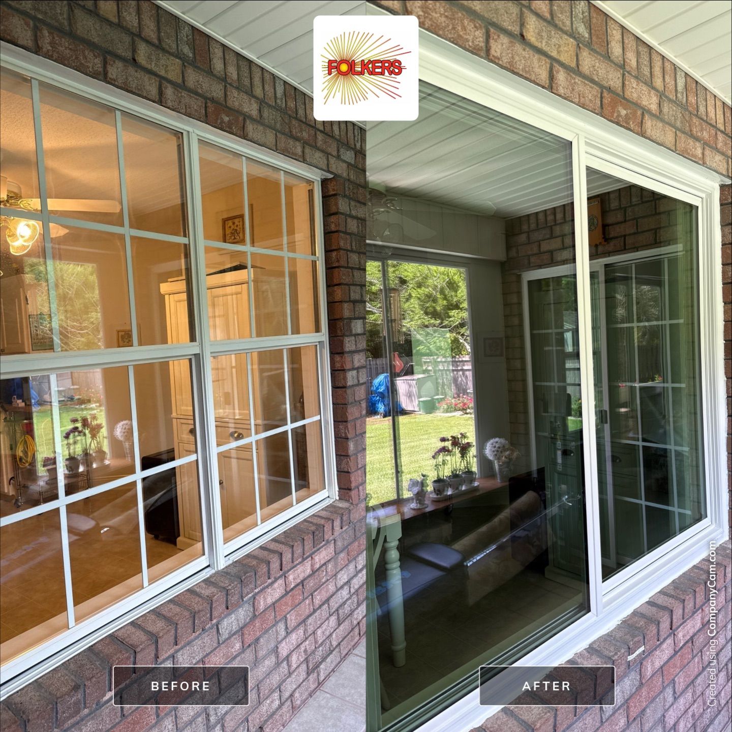 Clear Views = Happy Vibes by Folkers Window Company