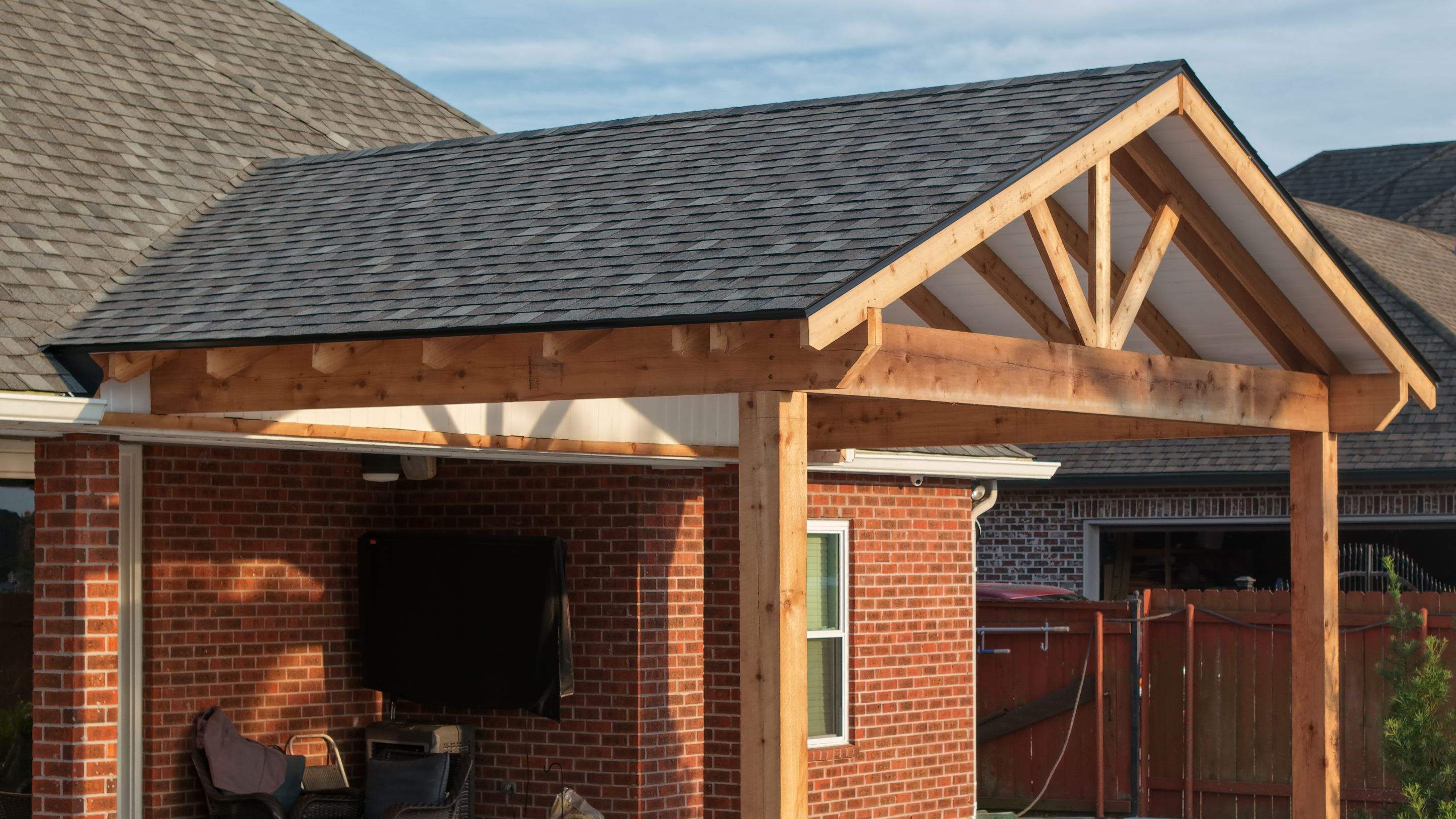 Cedar Patio Cover in Belle Chasse by HDS Contractors