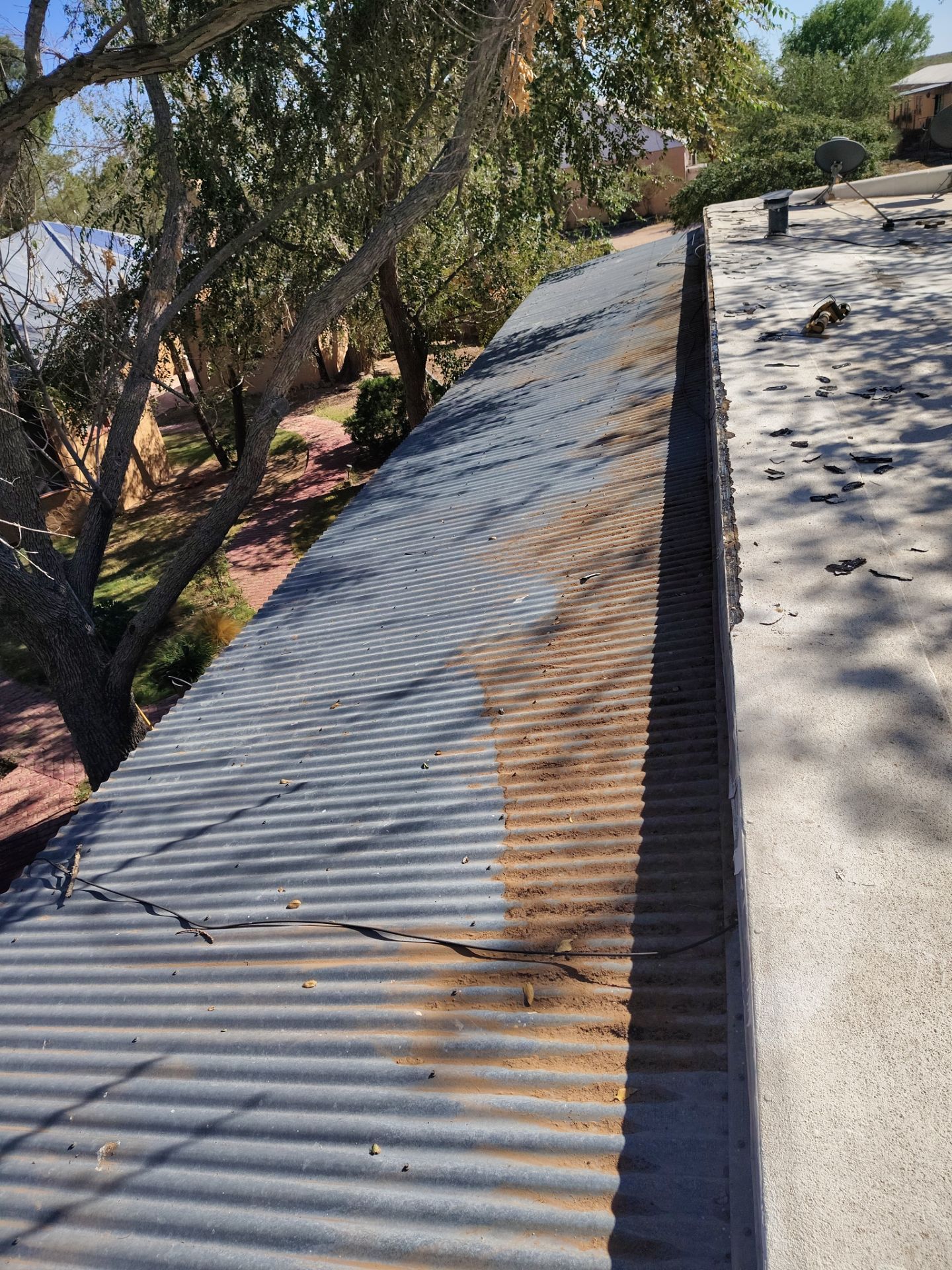 Residential roof application by SPF Services 