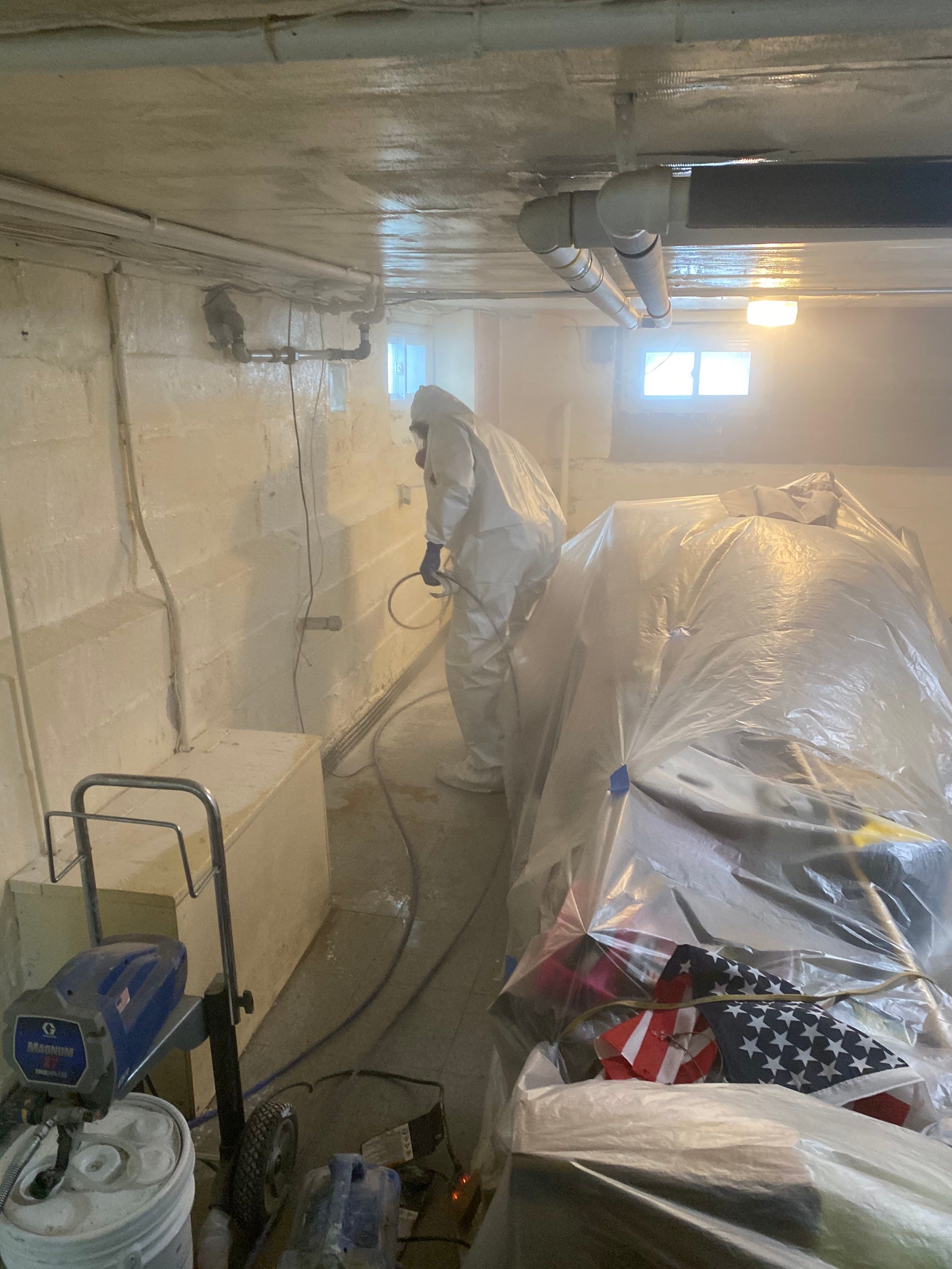 Interior French Drain Job in Bloomfield, NJ by Pure Service Pro, LLC 