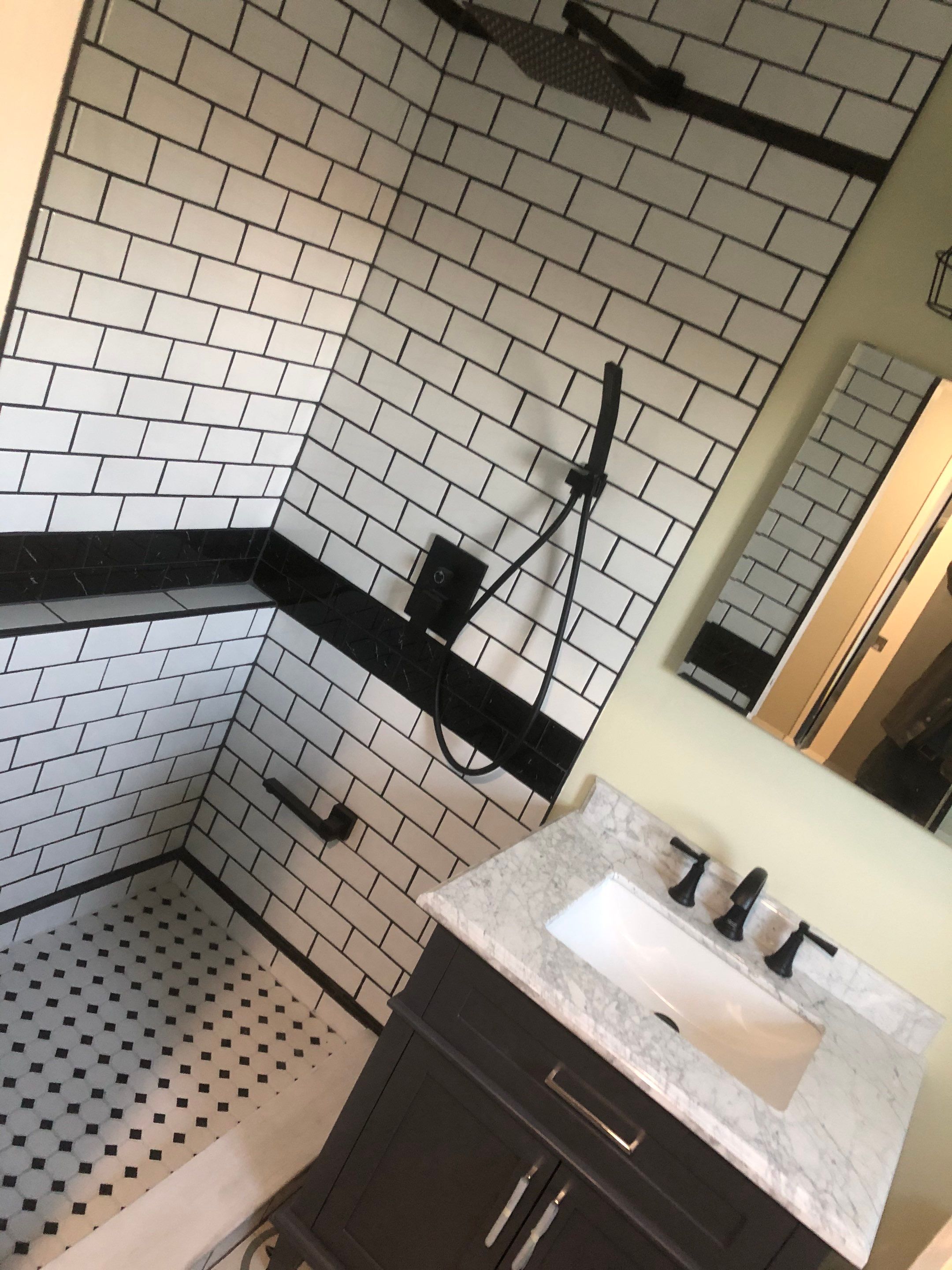 Bathroom Remodel using Tile by Home Concepts Construction