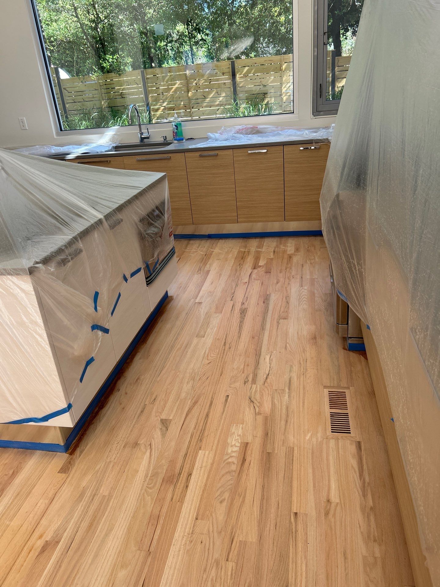 Natural Red Oak floor refinish by Footprints Floors of East Atlanta