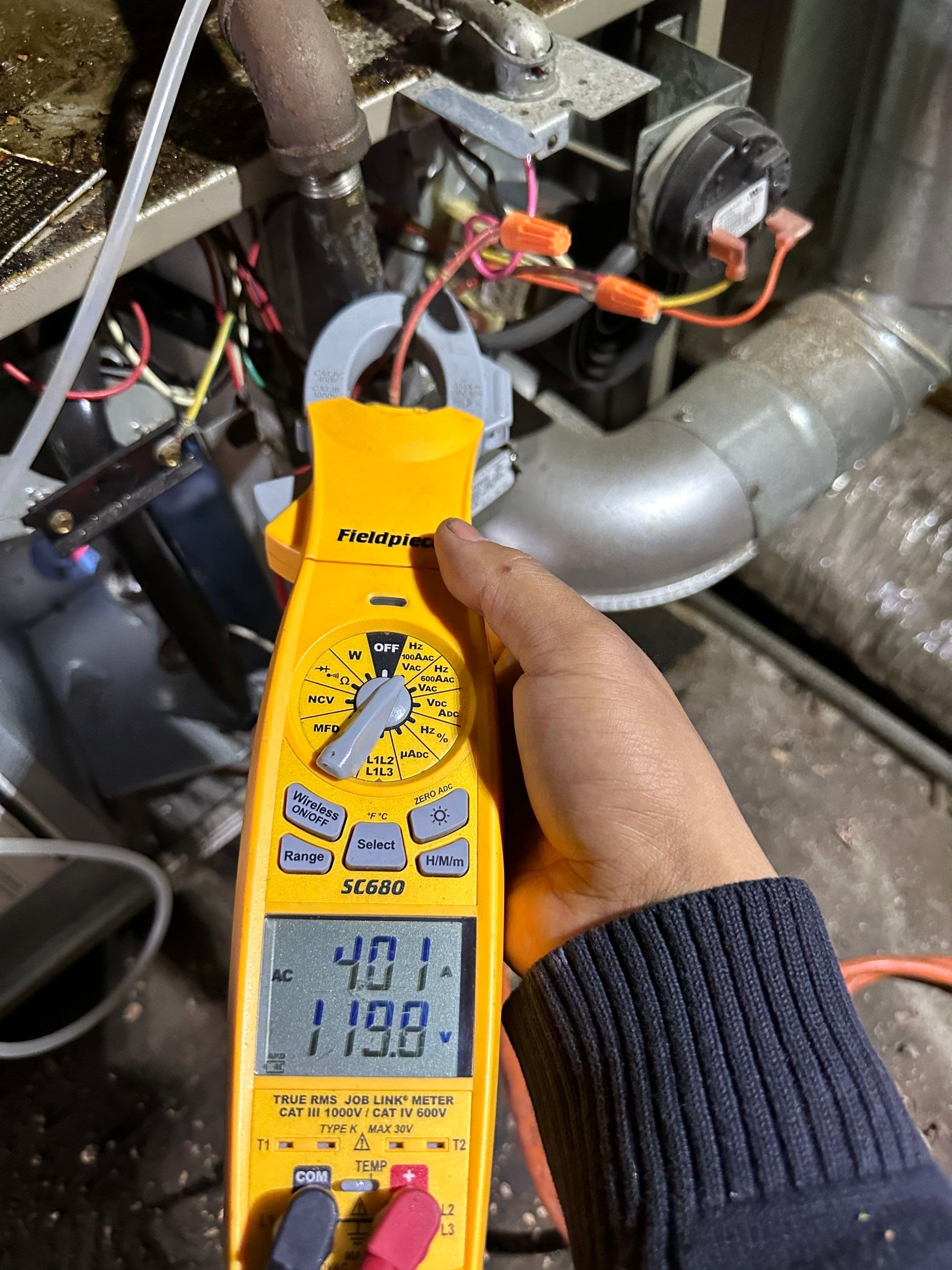 Hybrid Heat Pump System Attic Installation by MMDS