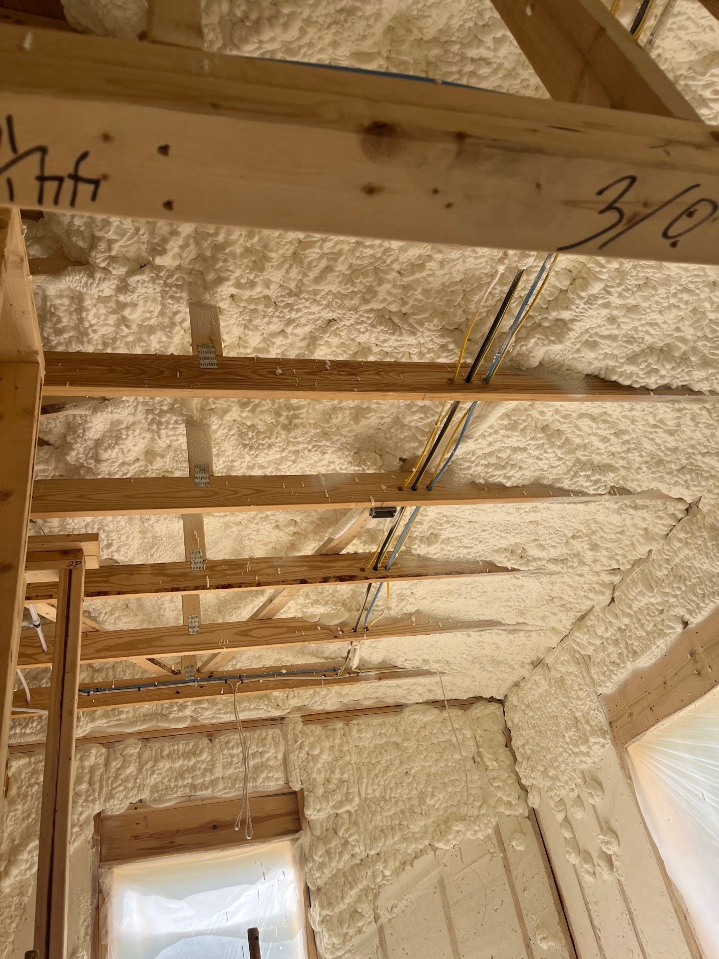 New Construction using open cell spray foam by NYS Foam & Energy