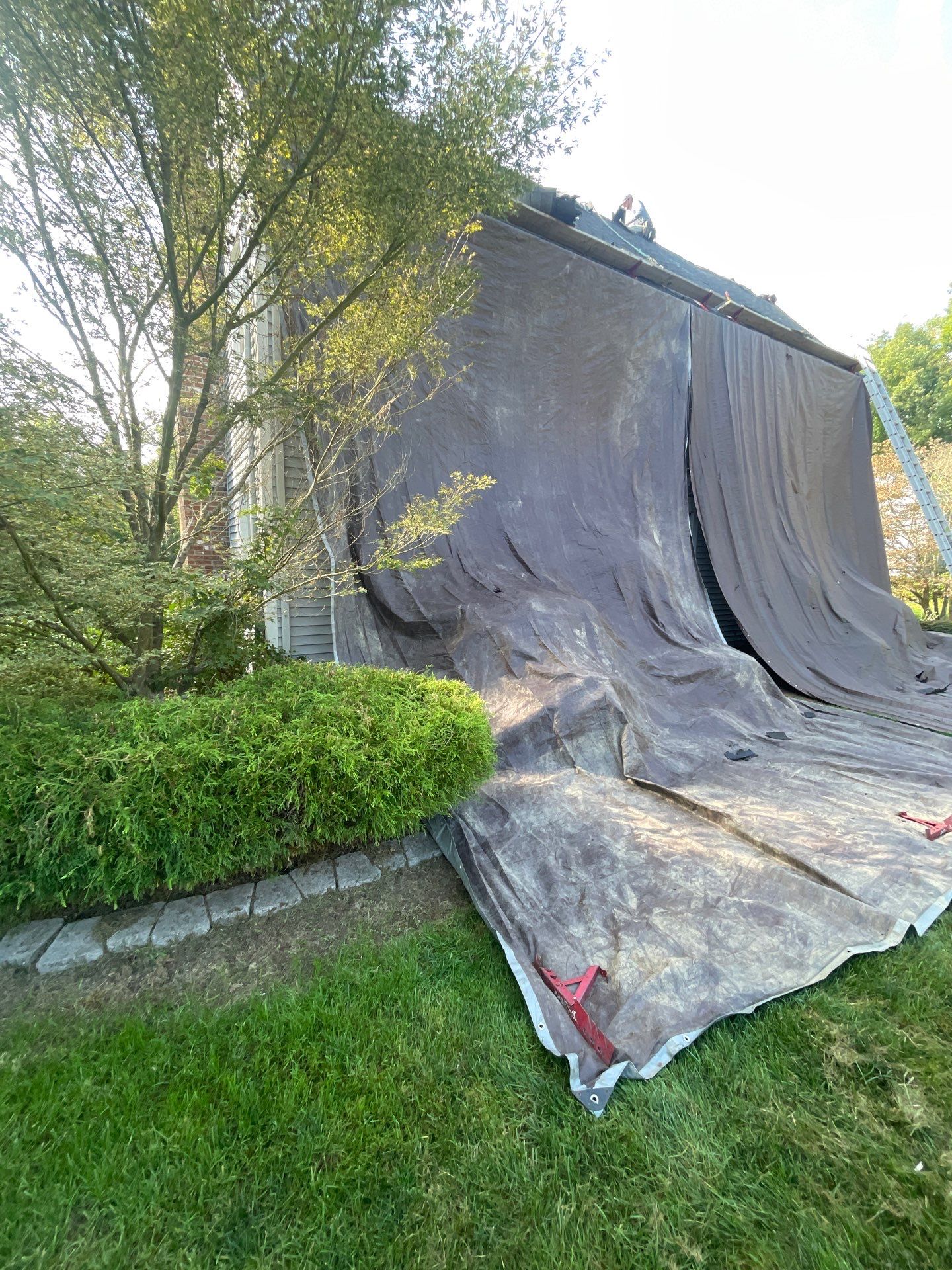 Residential Roofing Installation using Owens Corning Duration Driftwood by A Plus Exterior