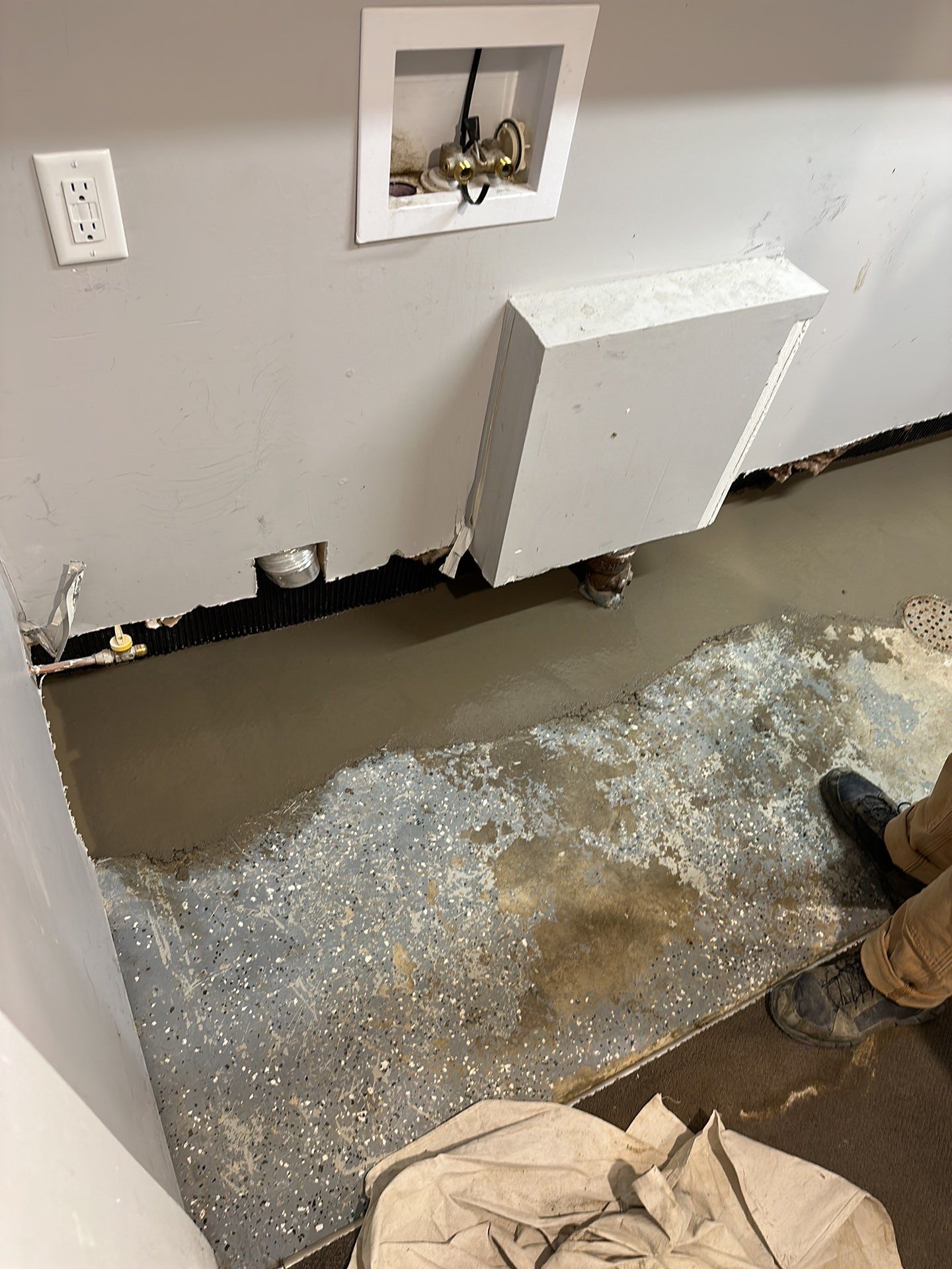 Interior Drain Tile in St. Louis Park by Waterproofing Northeast