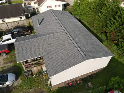 Residential Roofing Installation using GAF Timberline HDZ Pewter Gray