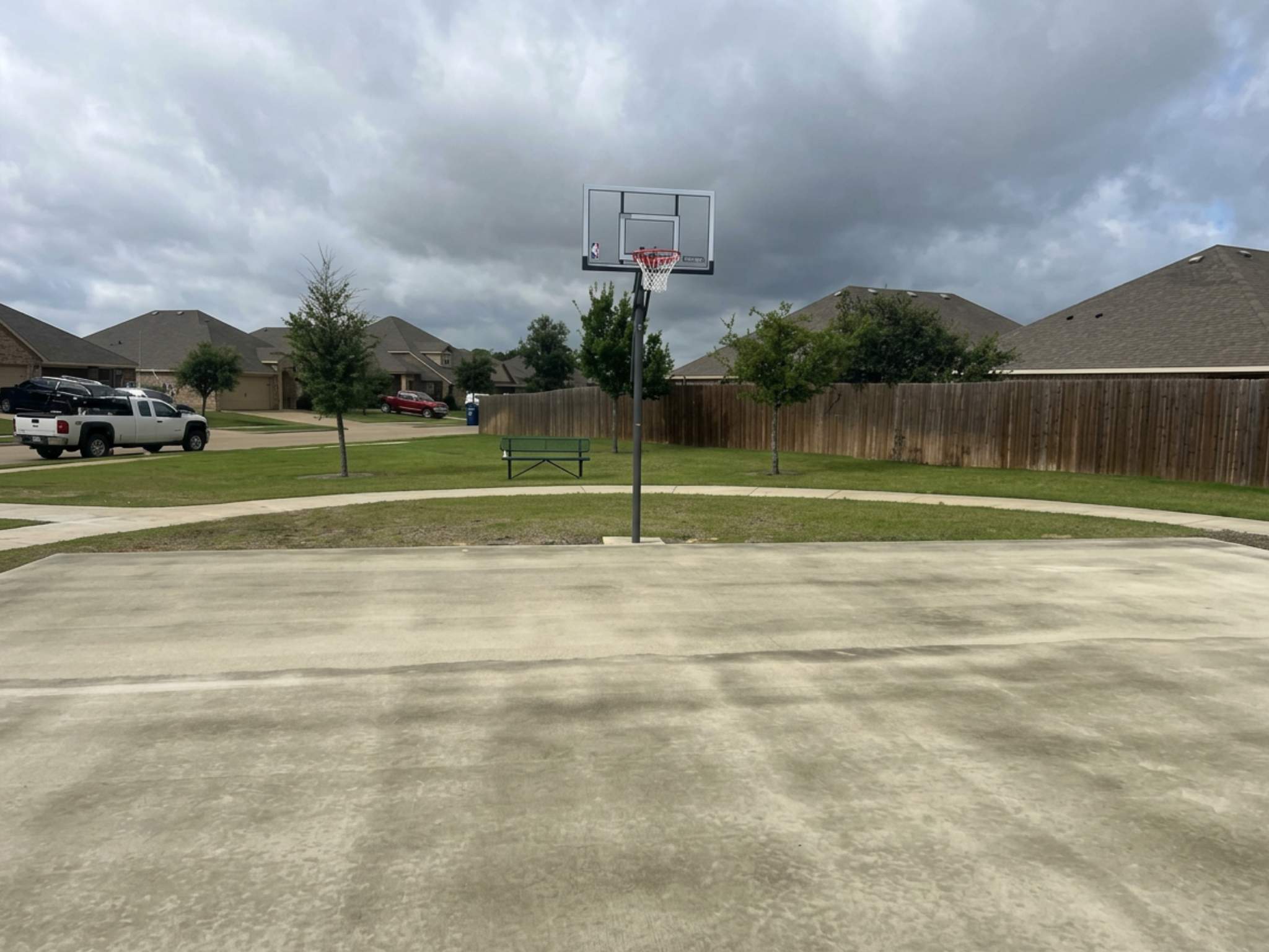Vintage Meadows Basketball Court in Forney by Rodriguez Concrete Construction