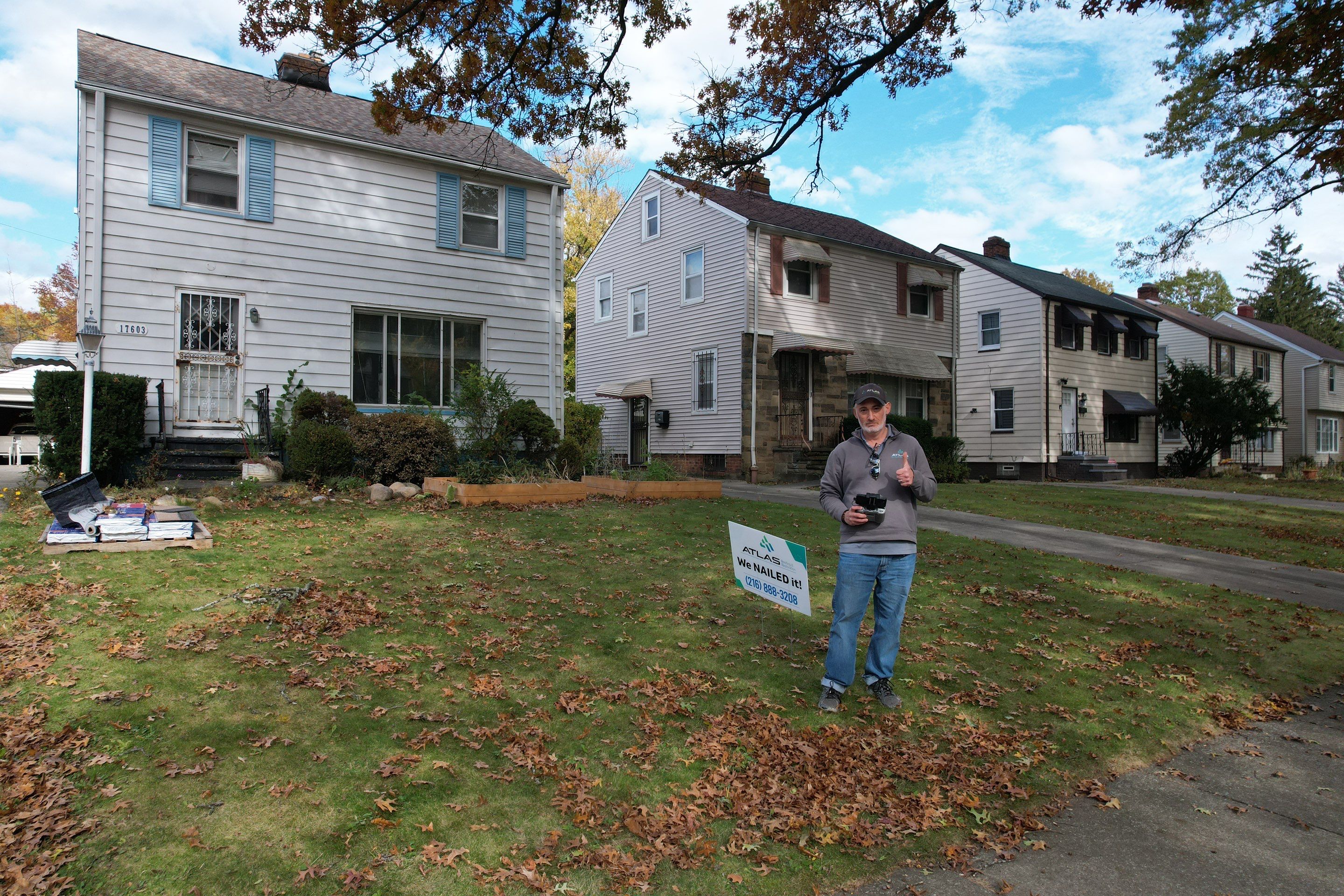 Cleveland Roof Replacement using GAF Timberline HDZ Shingles  by Atlas Roofing & Restoration