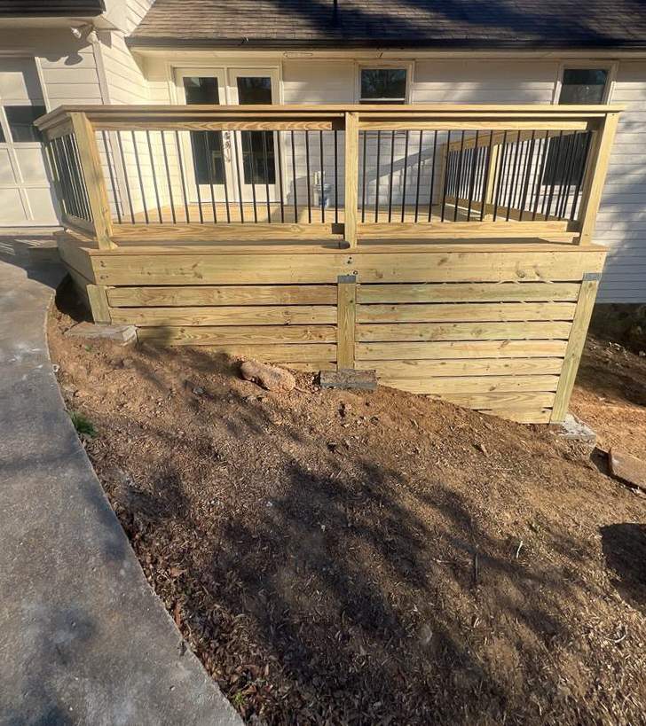 Woodstock, GA Wood Deck Build by Nelson Exteriors