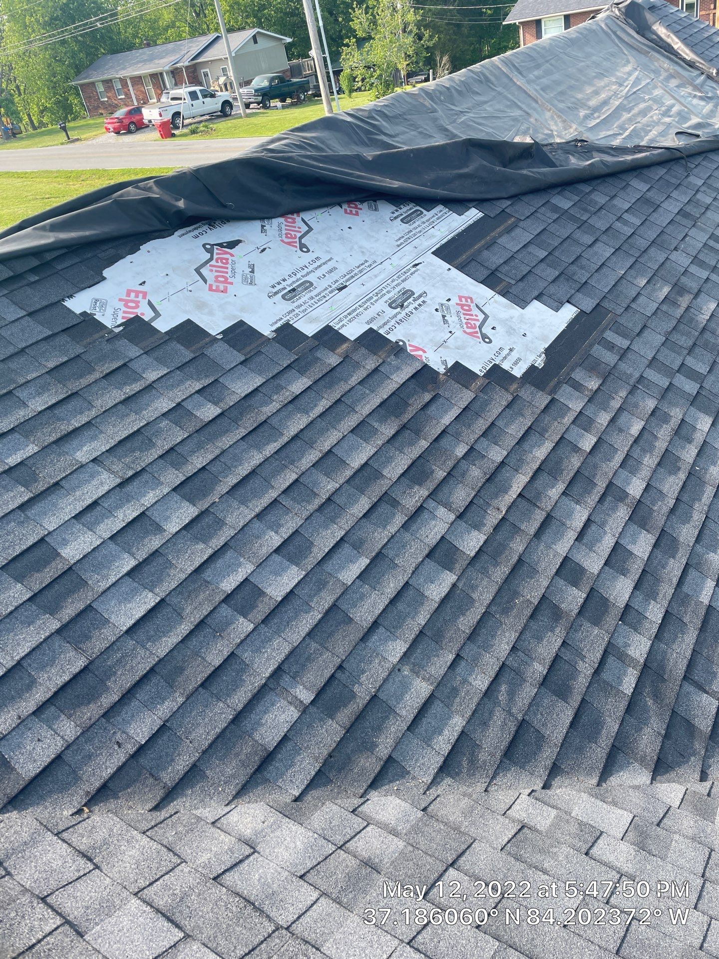 Residential Roof Installation by KISH RESTORATION