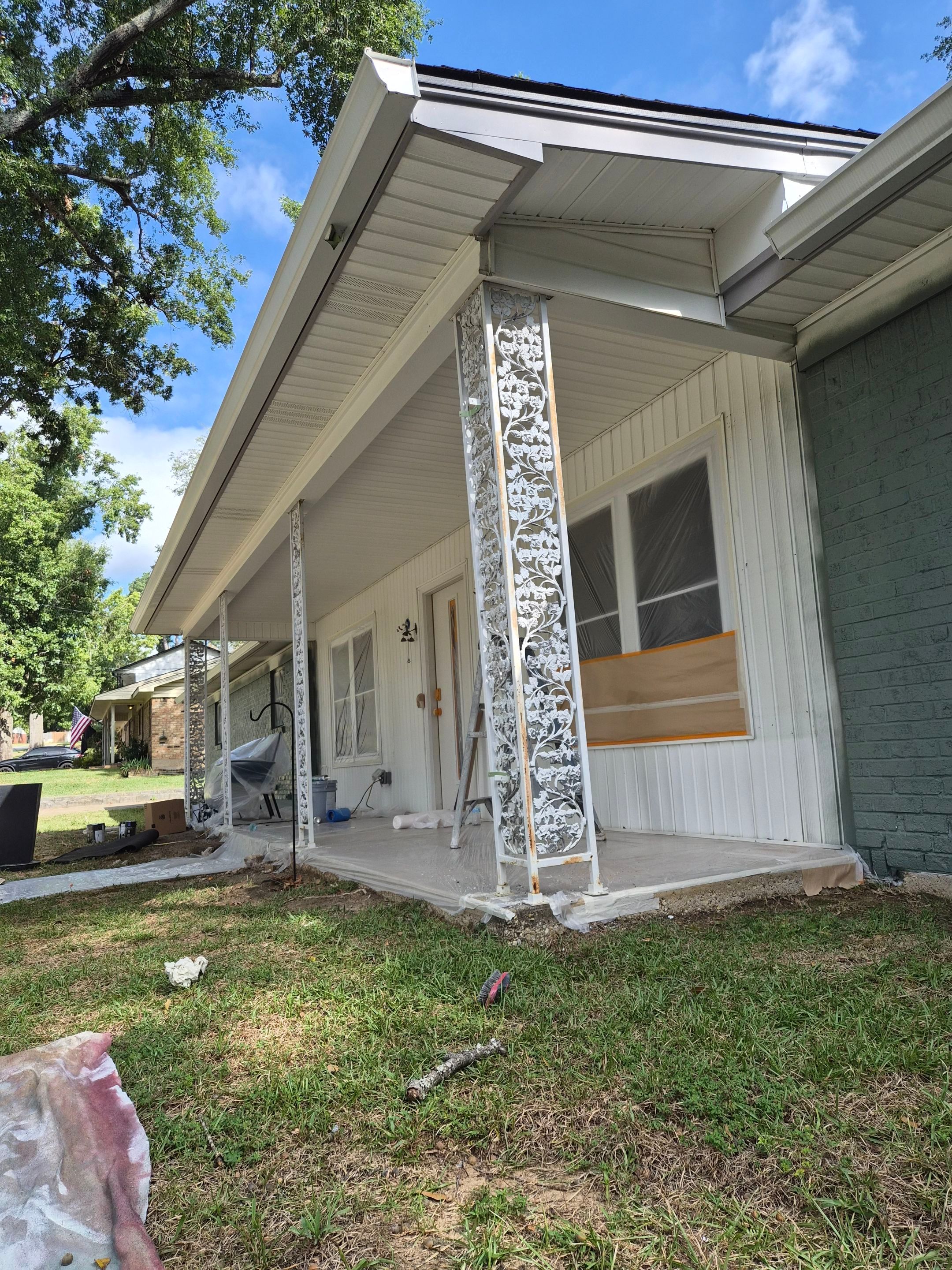 From Basic Brick to Bold Sage Green in Tyler, TX! Quality Coats Painting by Quality Coats Painting