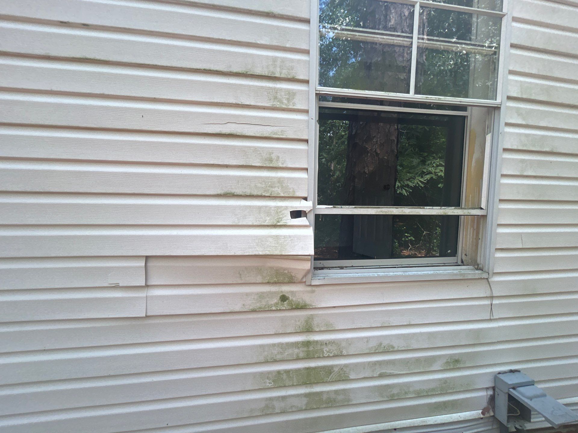 Property Damage in Need of Repair by Karcher Roofing & Construction