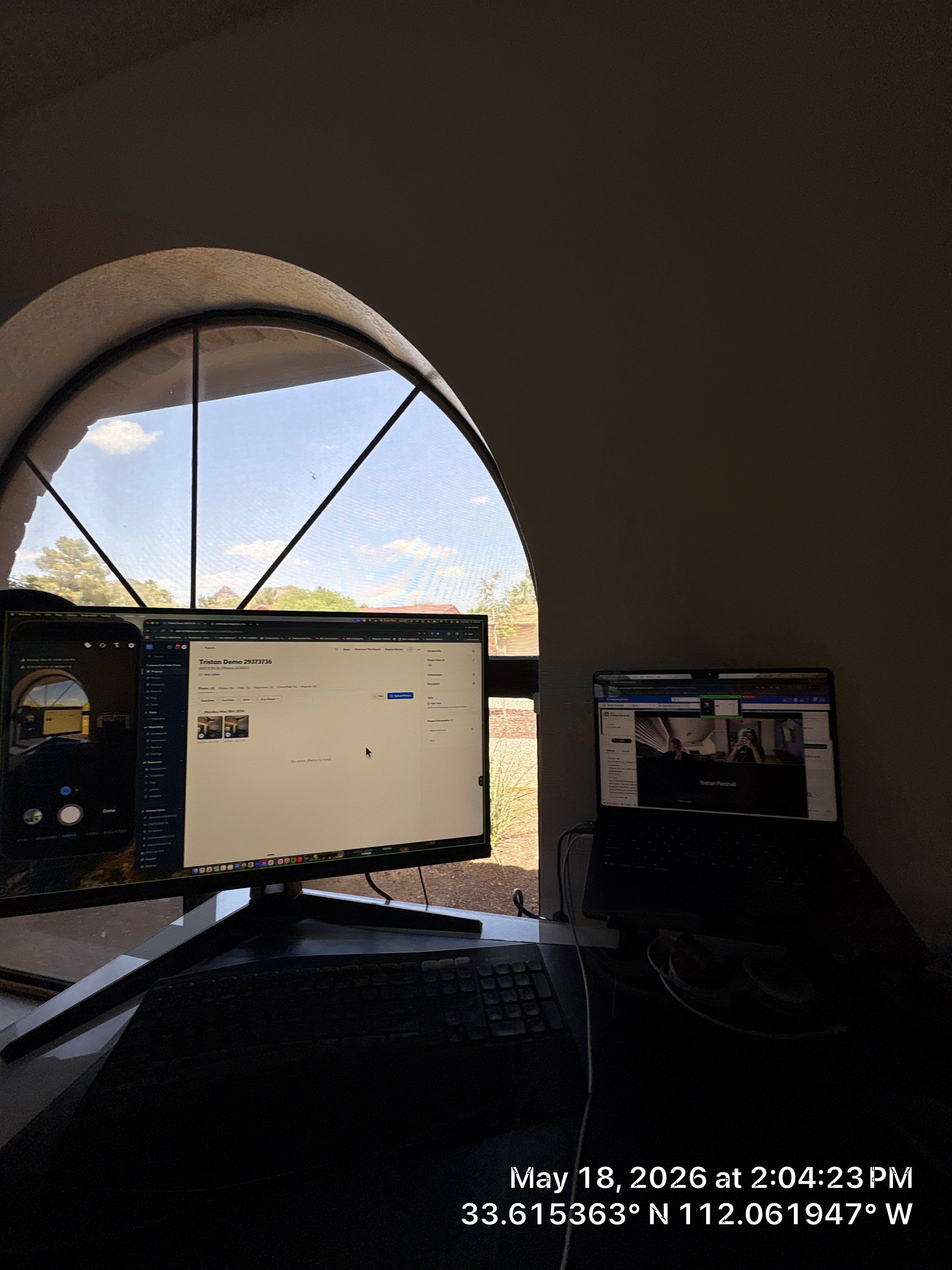 Modern AV Update and Home Office Installation in Phoenix by CompanyCam Sales Demo