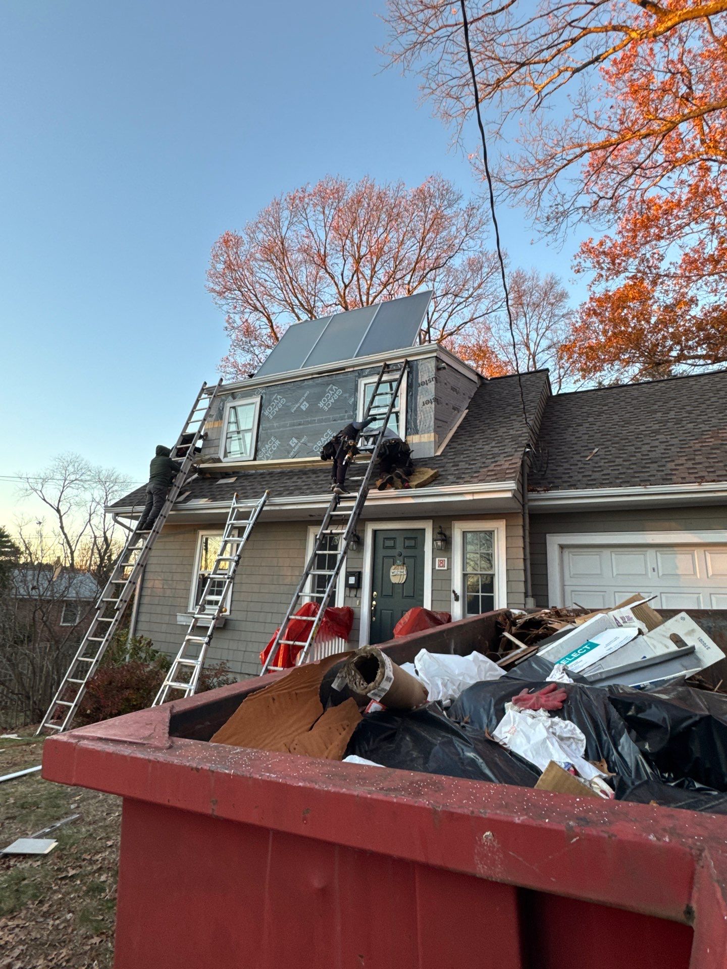 Lexington Complete EPDM Roof with Dormer Cedar Shake & Trim Restoration by Mighty Dog Roofing of Greater Middlesex County