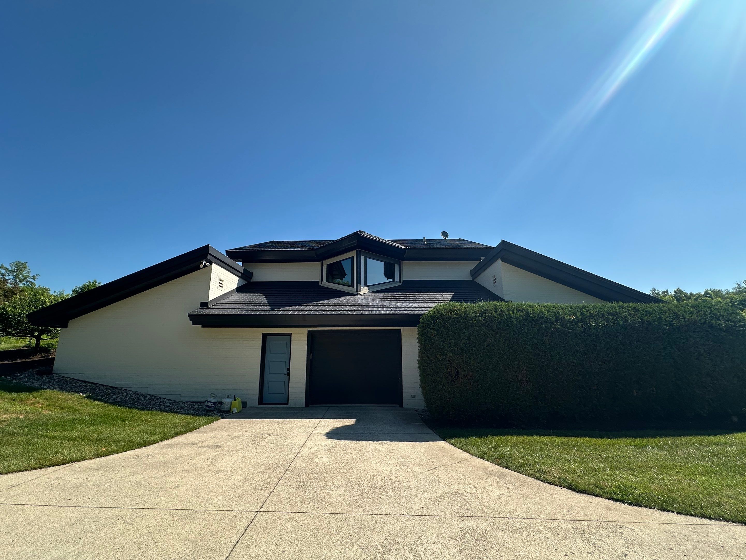 Black Frost Metal Shake Roof & Modern Exterior Renovation – Fort Wayne, IN by 4Ever Metal Roofing