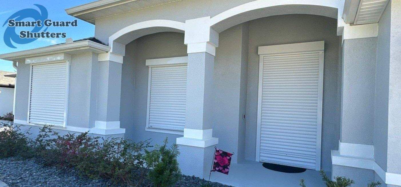 Hurricane Protection in White by Smart Guard Shutters