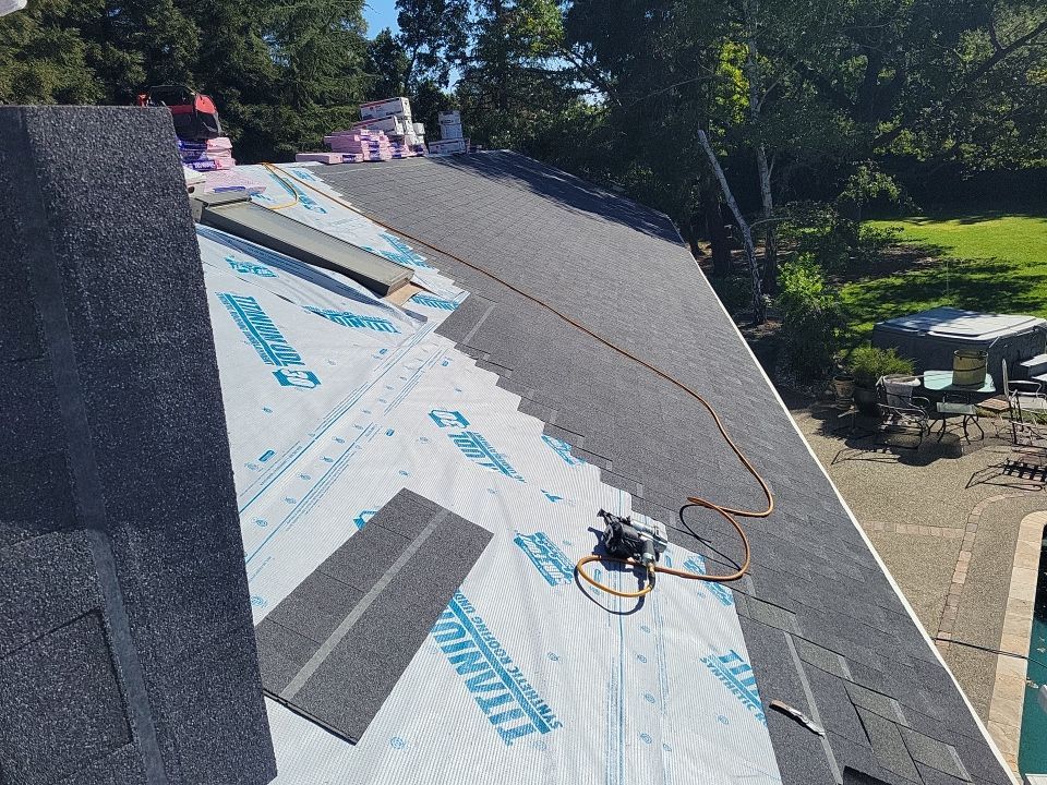 Residential Roofing Installation using Owens Corning Roofing Shingles by Byers Enterprises 