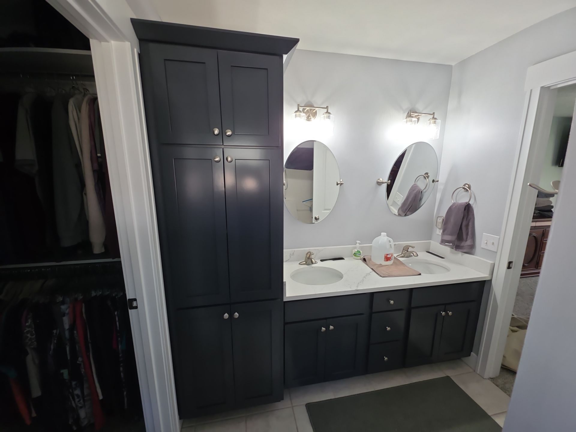 Bathroom Vanity Cabinet Refinishing Completed in Spring Lake, Michigan by Gordon Painting