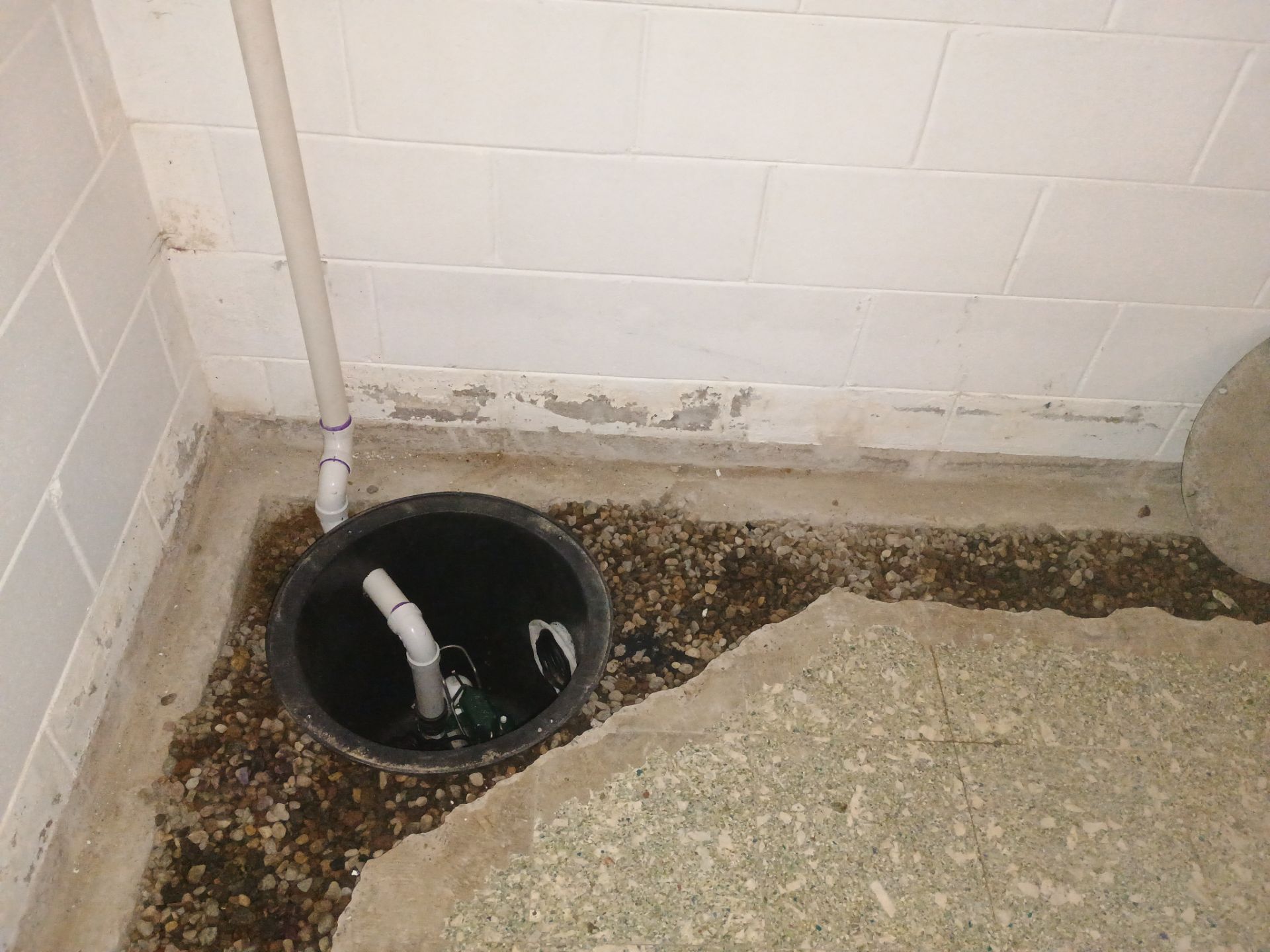 Drain Tile in Roseville for Carston by Waterproofing Northeast