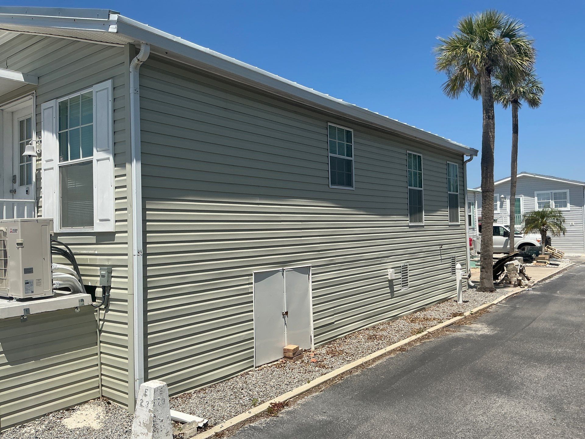 White K-Style Gutters for Beach Homes in Longboat Key FL by Gutter Professors