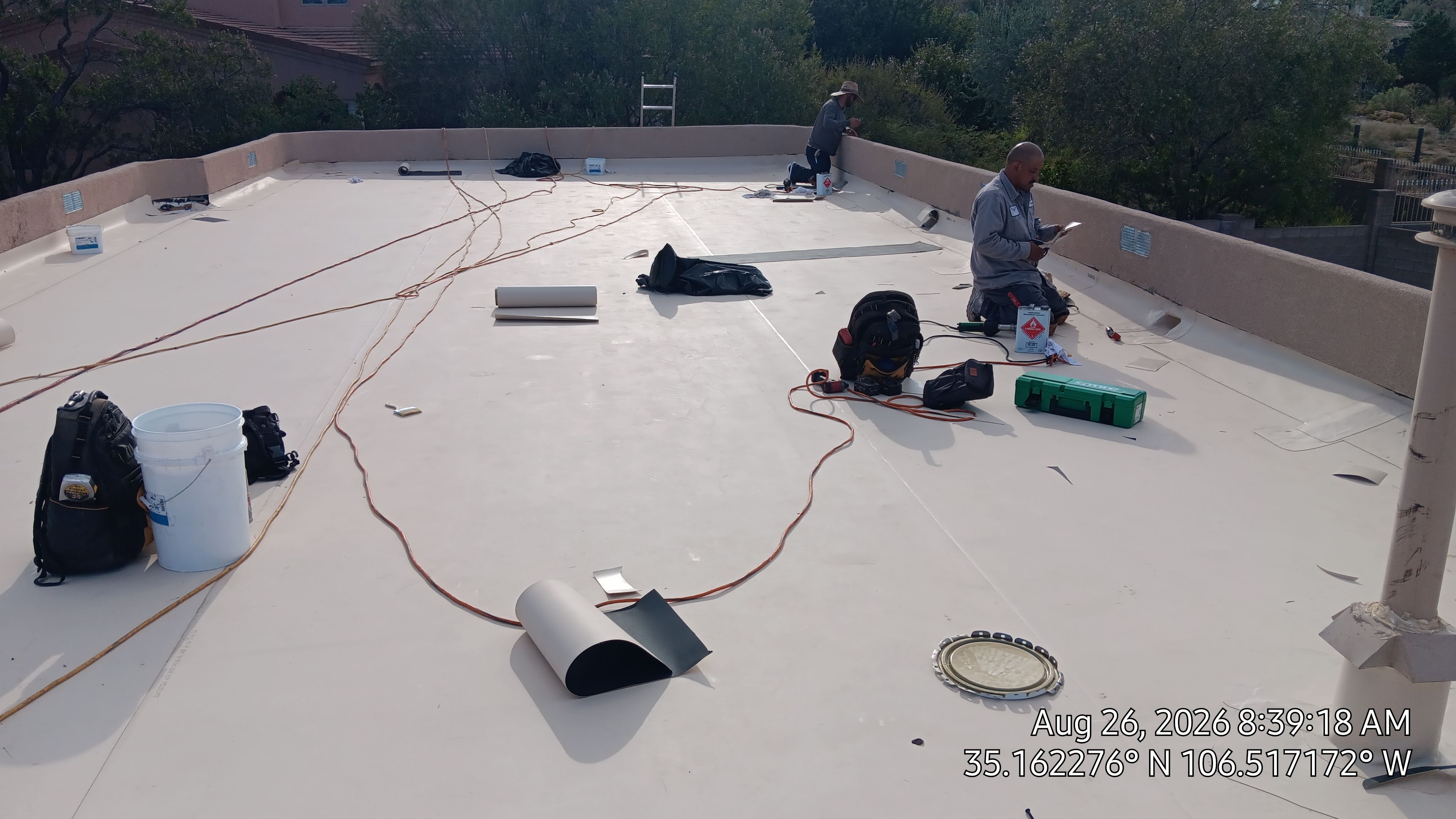 TPO Roof Replacement and Wood Repair in Albuquerque by Doyle Roof Masters Inc