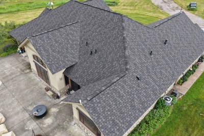Roof Replacement using GAF Timberline HDZ - Midnight Mesa 