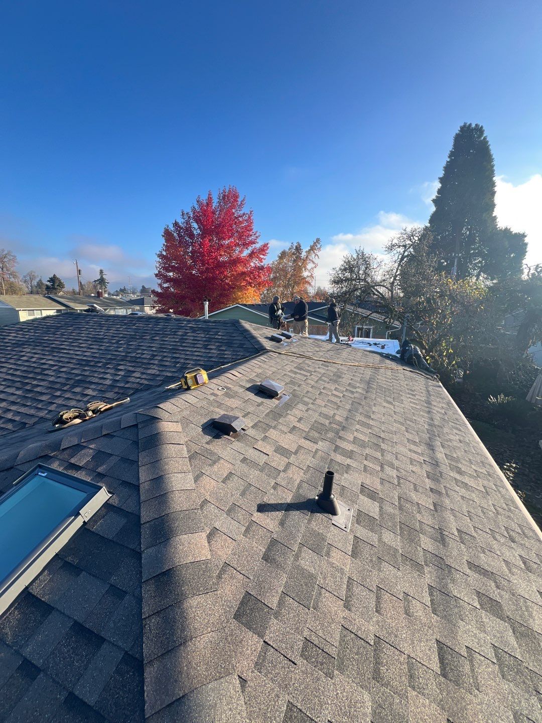 Residential Roofing Installation using IKO Dynasty (Color: Driftshake) by Orezona Building & Roofing Company, Inc.