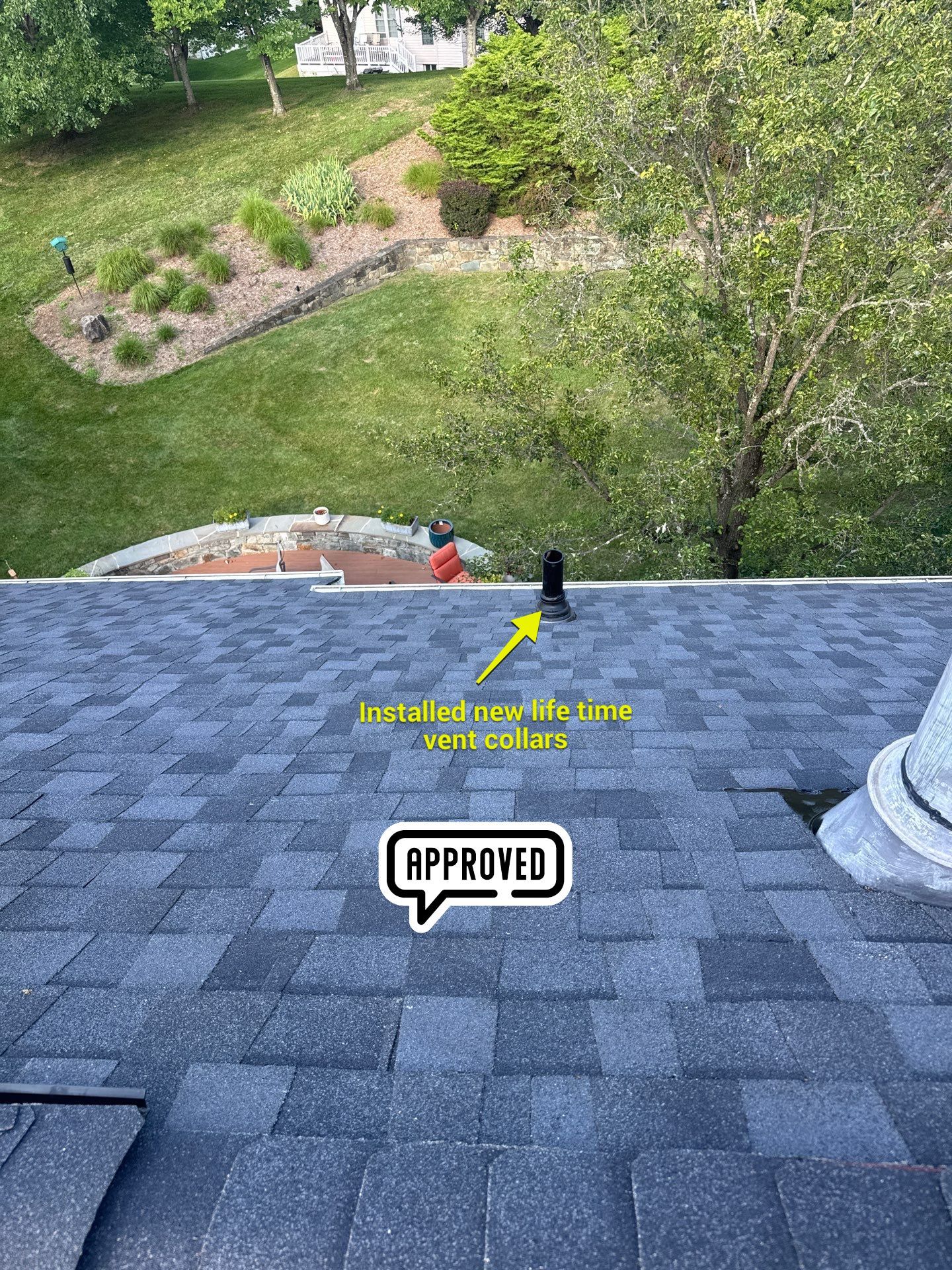 New Shingle Roof & New Gutters and downspouts with covers by Alpha Design Services