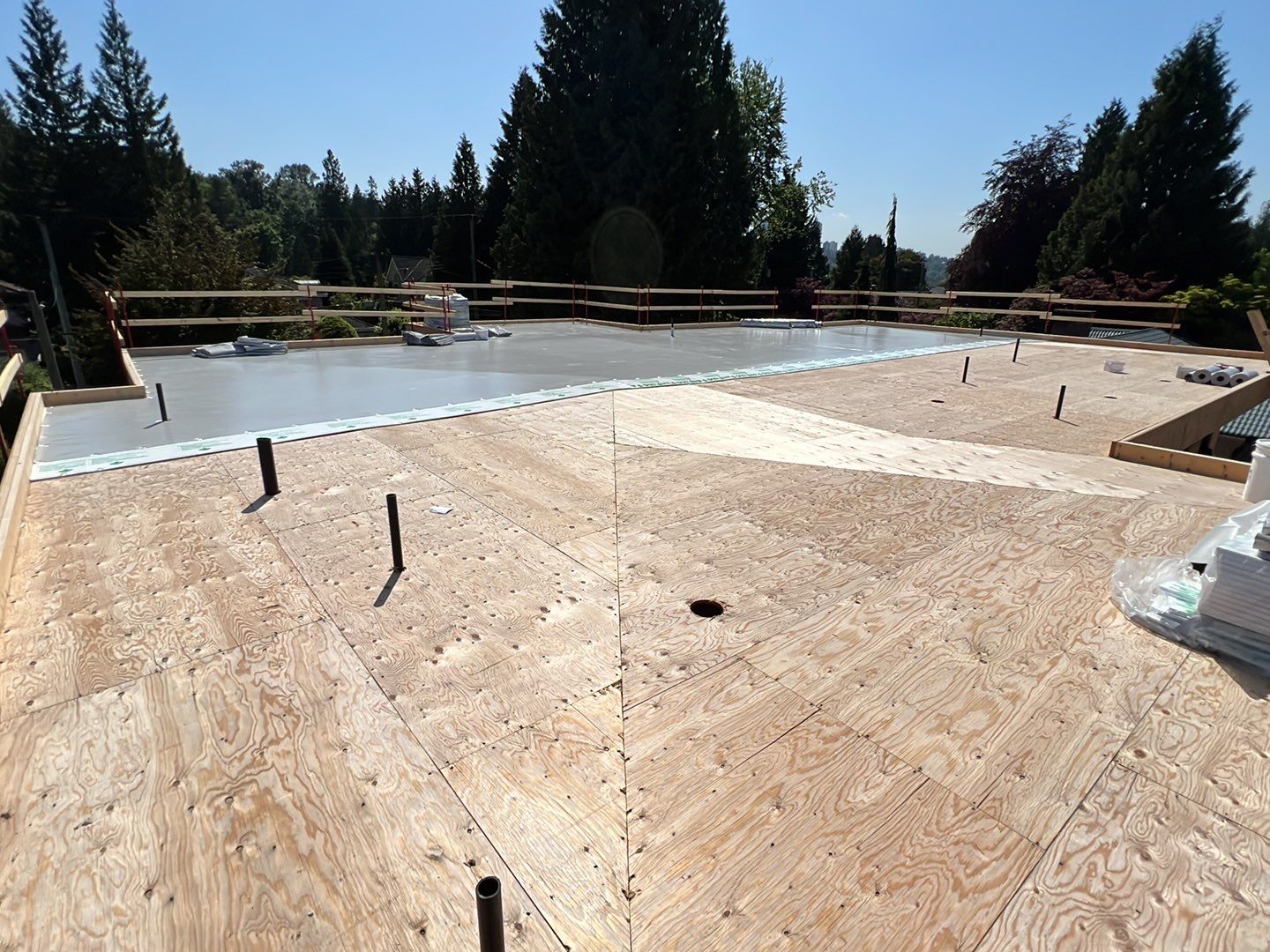 Residential Roofing Installation using Durolast roofing membrane by Top Notch Roofing Inc