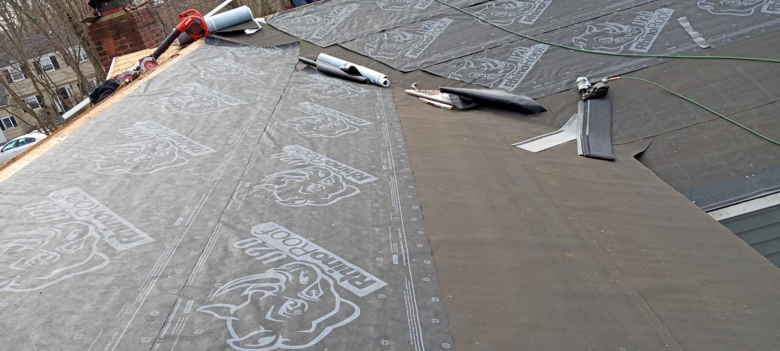 Residential Roofing Installation using Owens Corning Duration Estate Gray by A Plus Exterior