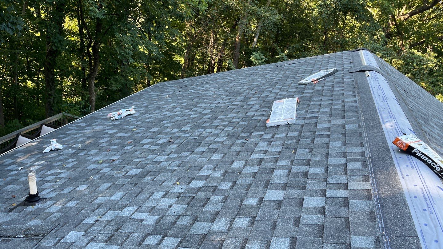 Residential Roofing Installation using Atlas Pinnacle Pristine Coastal Granite Architectural Shingles by Frederick Roof Repair
