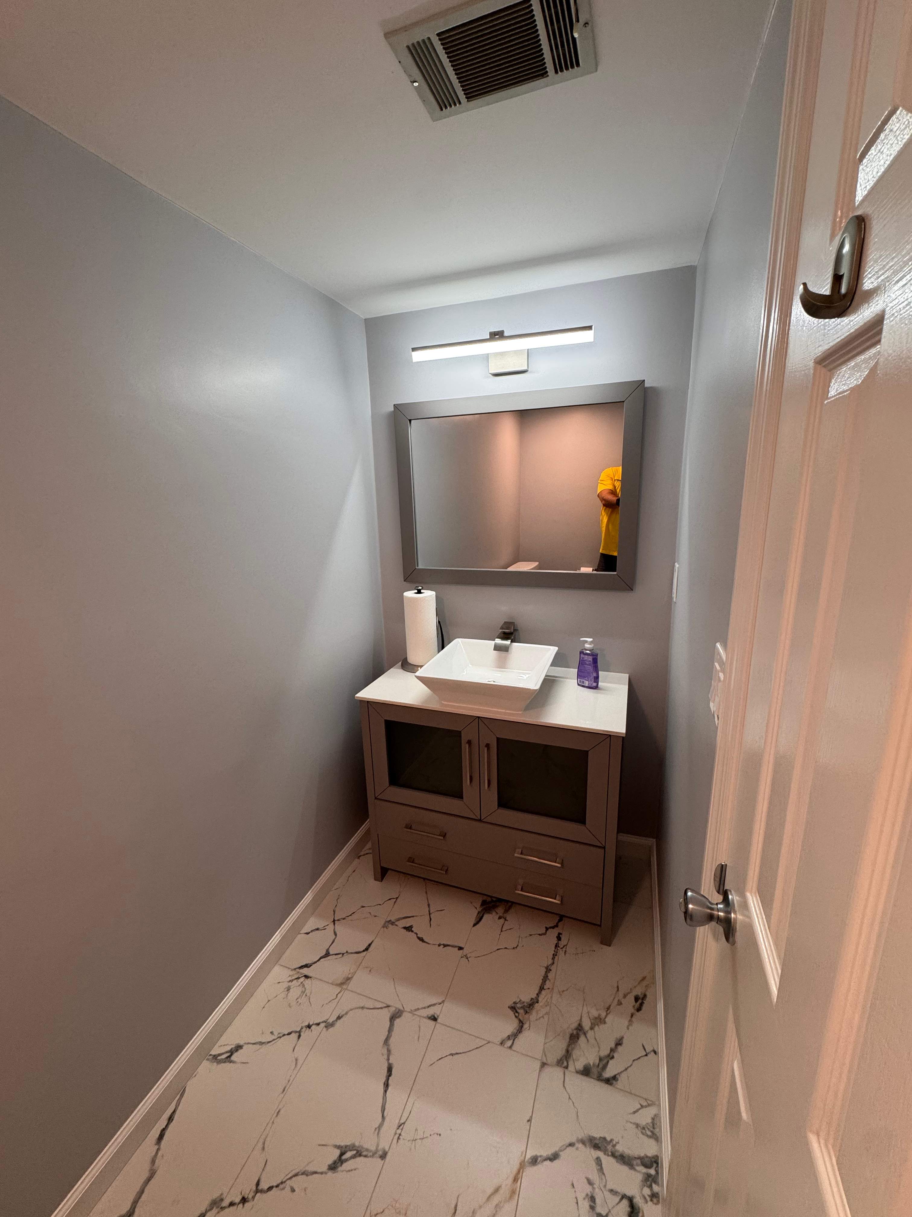 Half bathroom renovation