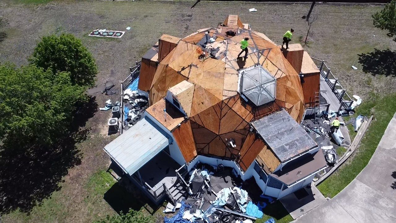 Project in Converse by Bison Roofing  