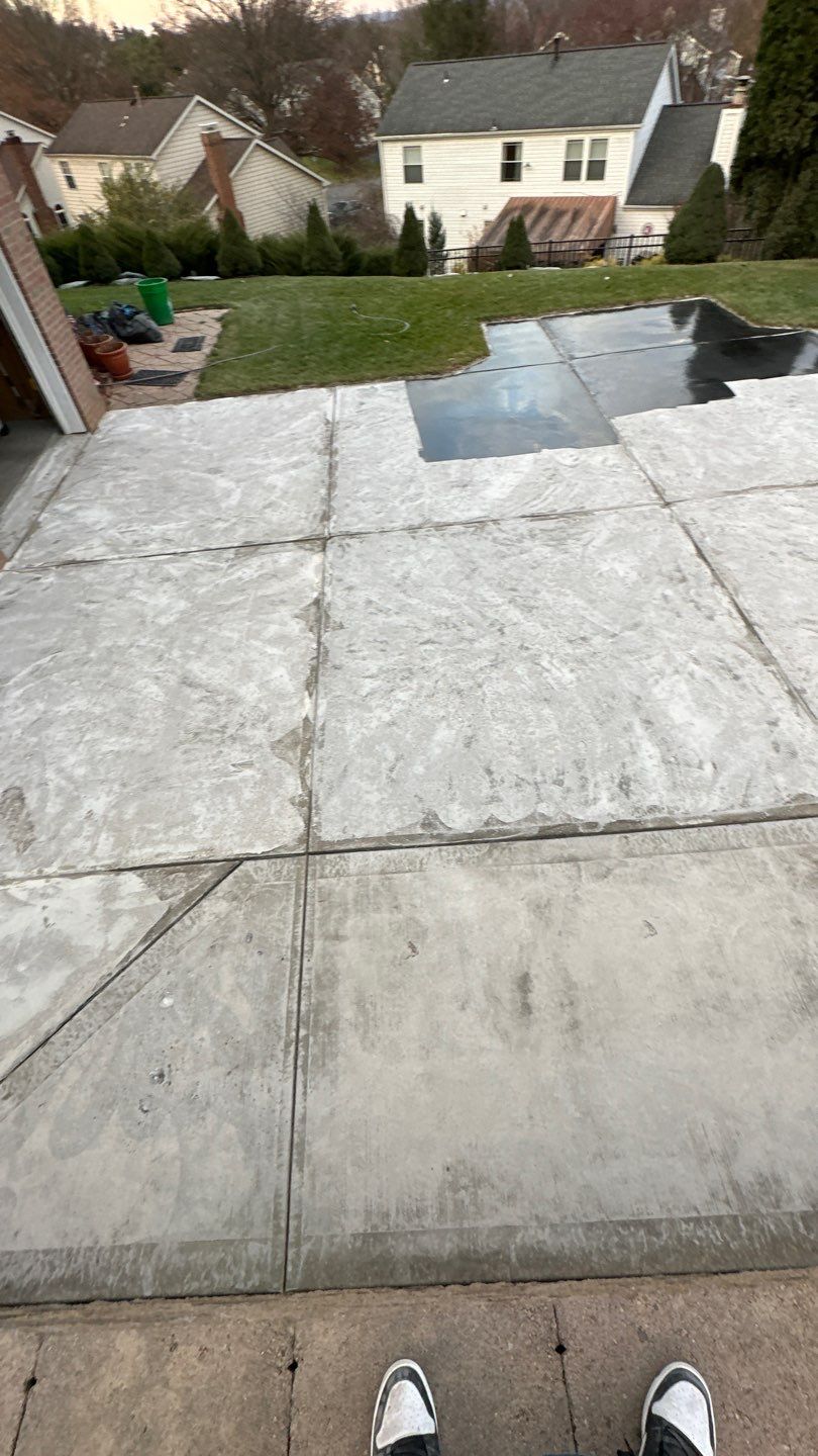 Twilight Driveway Project in Bridgeville by Floors in a Day, Inc