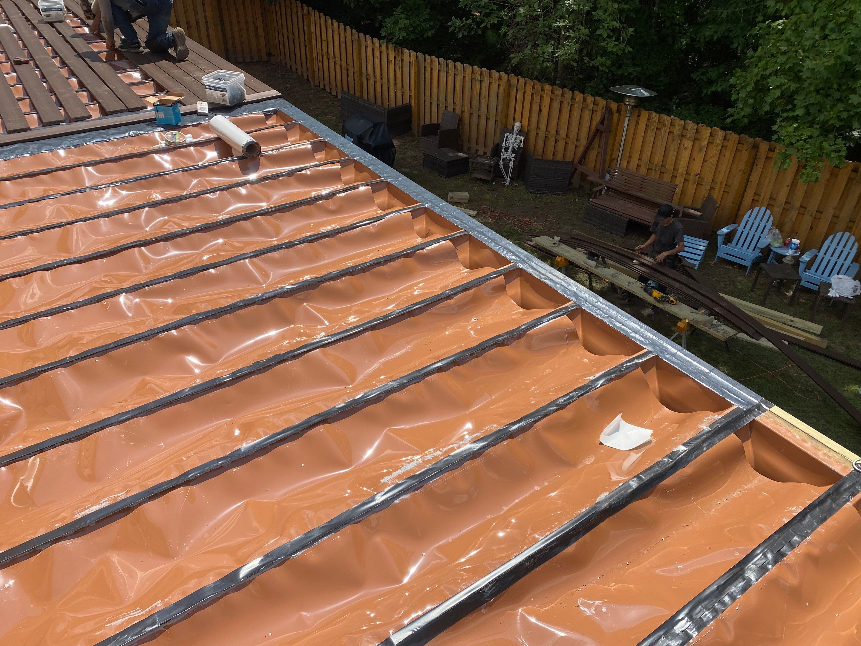 Trex Decking, Aluminum Railing, Rain Escape Underdecking by The Remodeling Company