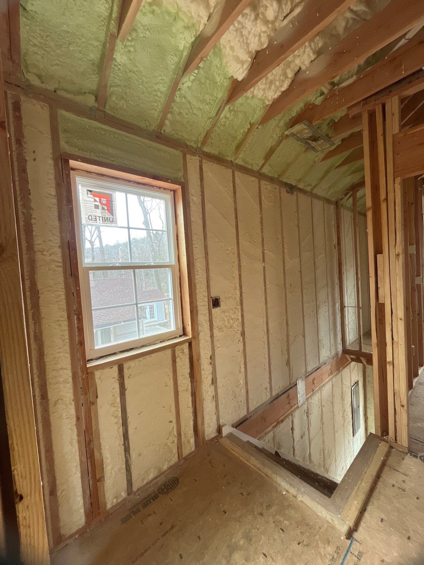 Basement Ceiling using Closed Cell Spray Foam by NYS Foam & Energy