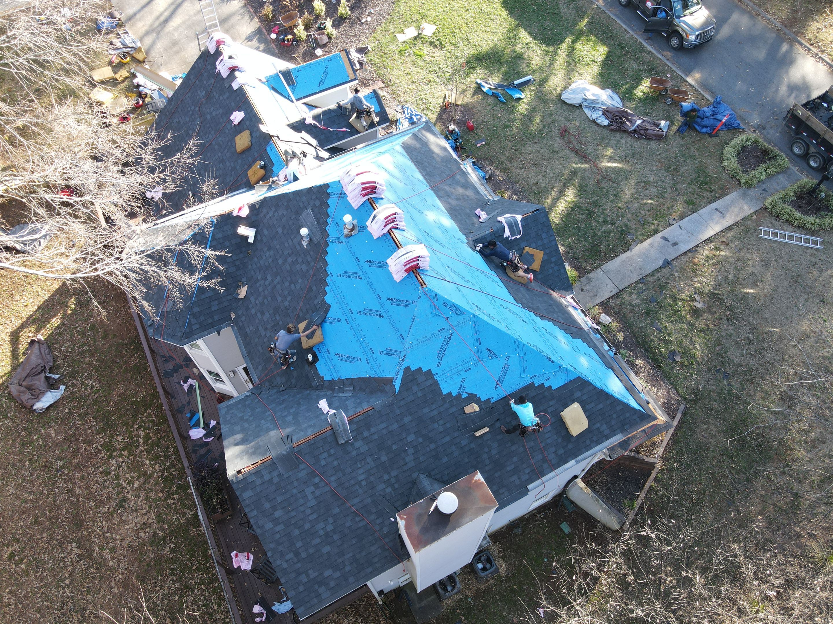 Residential Roofing Installation using Owens Corning by Inspector Roofing and Restoration