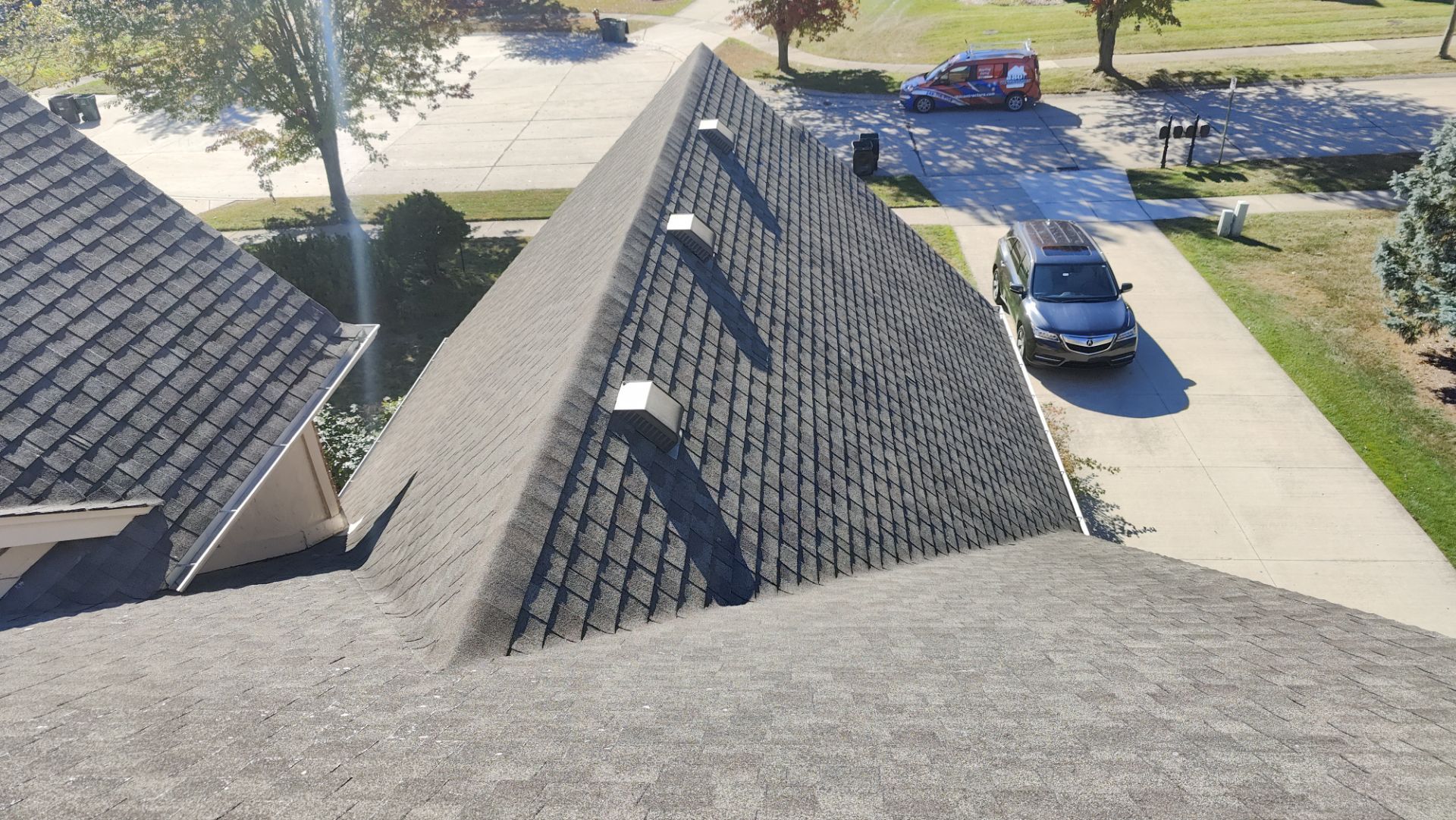 Roof Replacement using Owens Corning Williamsburg Grey by 180 Contractors