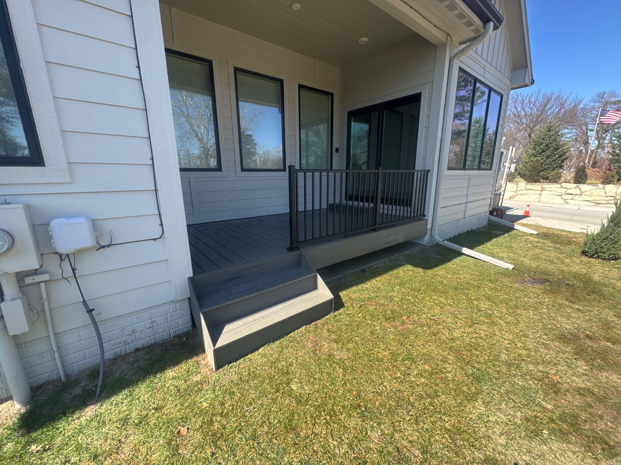 Grey Composite Deck by EAGLE EYE ENTERPRISES
