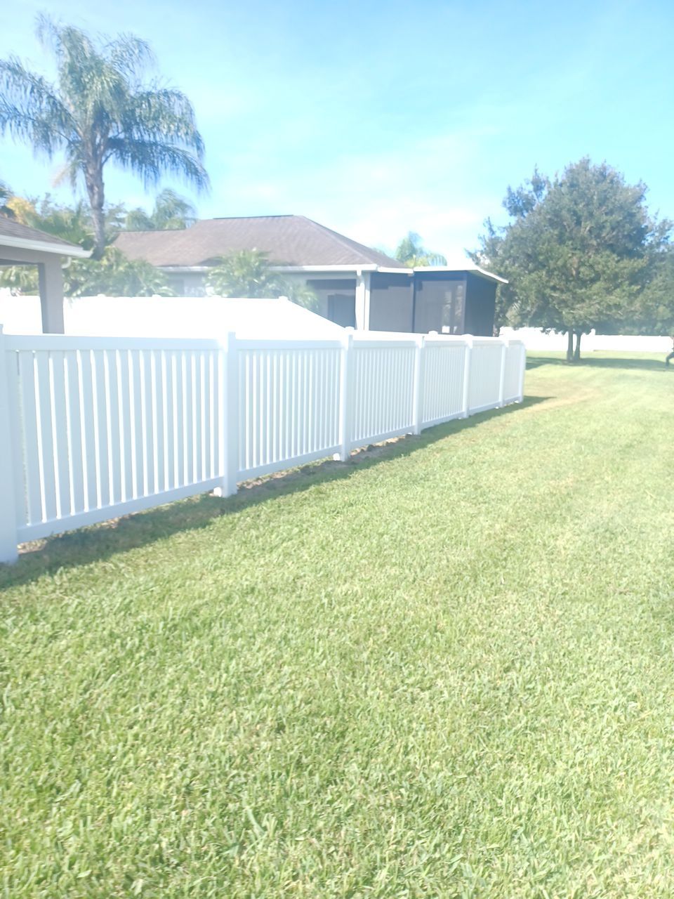 Parrish, FL 6ft. Tall White Vinyl Privacy with 4ft. Tall White Vinyl Spaced Picket Fence by Asap fence and gates, LLC