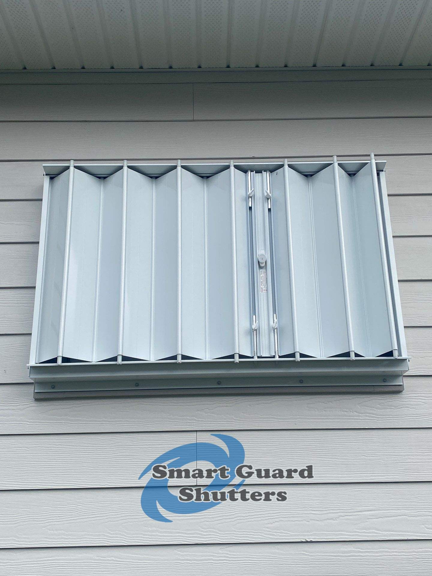 Hurrican Protection in Whtie by Smart Guard Shutters