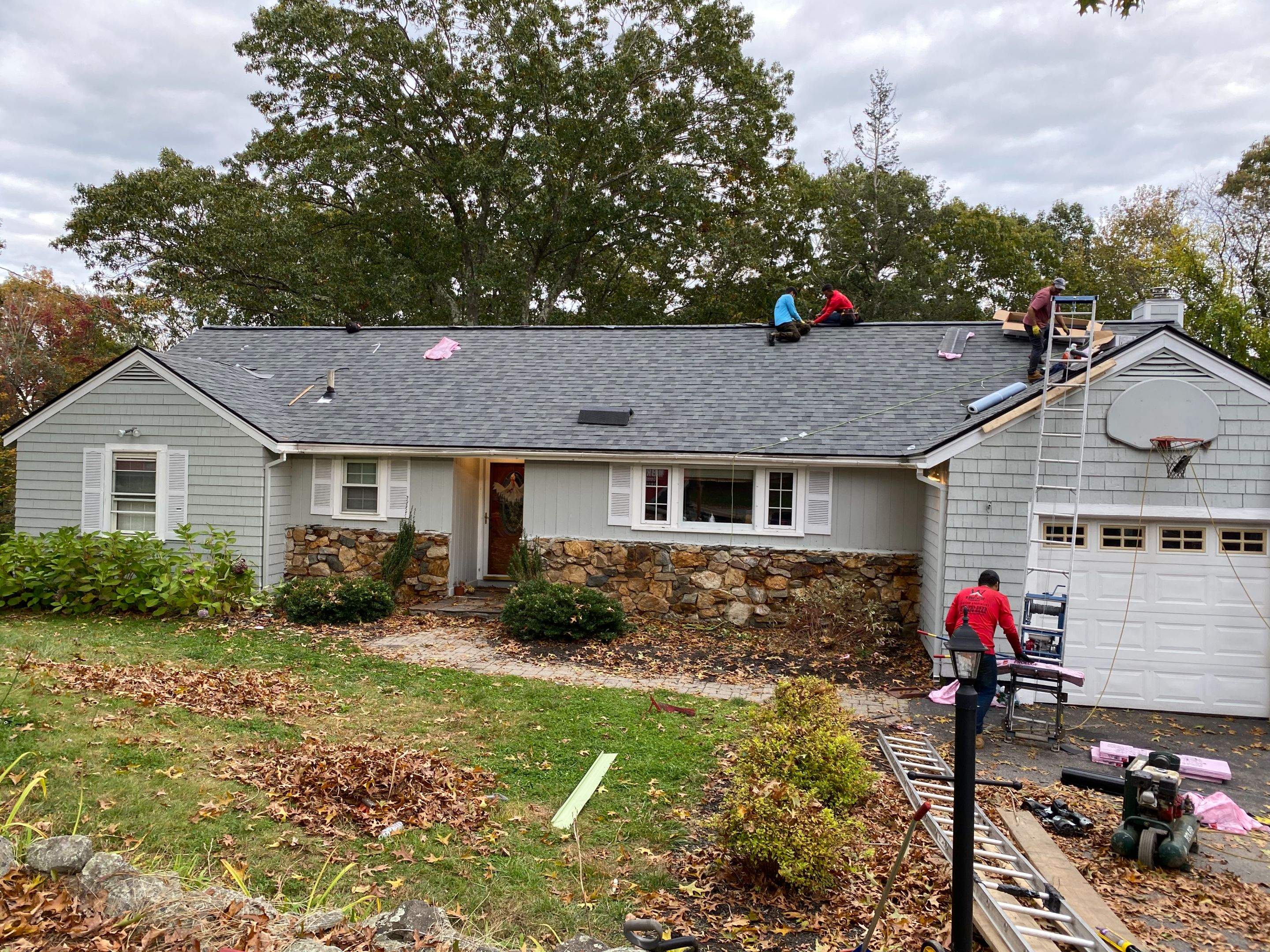 Roof Replacement + New Gutters & Guards — Chelmsford, MA by Mighty Dog Roofing of Greater Middlesex County