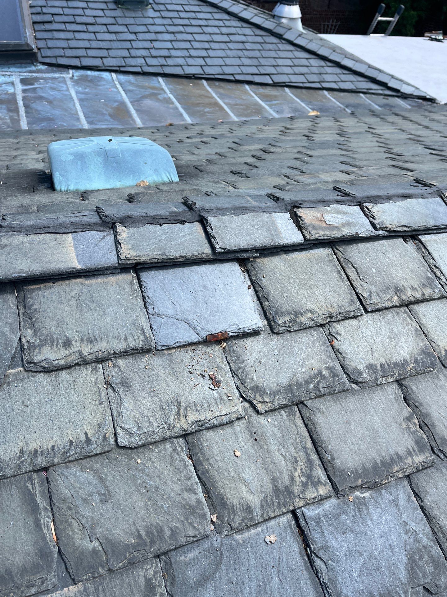 Arlington: Buckingham Slate and Carlisle Syntec TPO Roof by RM Banning, Inc.