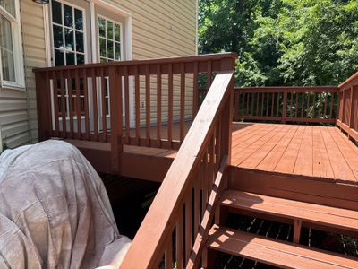 Wood Deck using Wood Stain