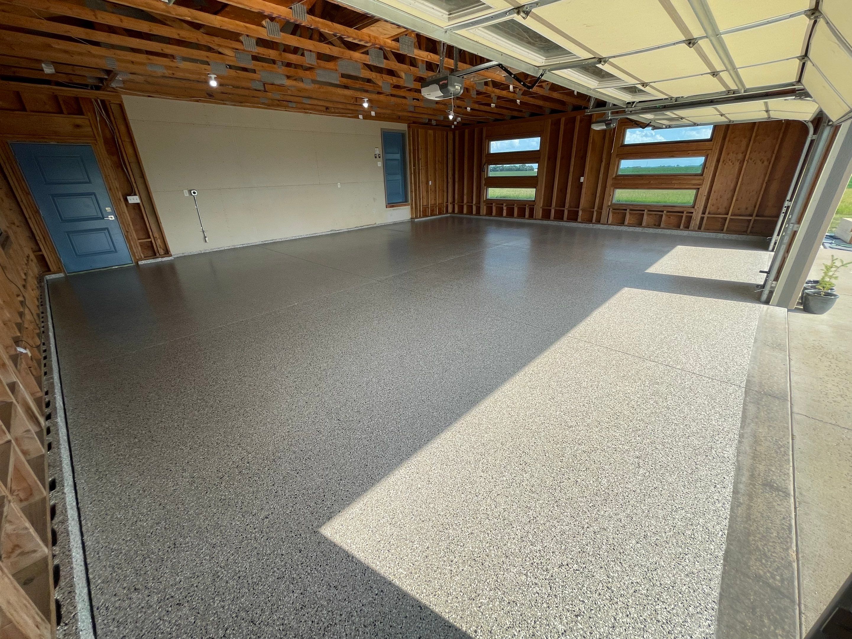 Cabin Fever Coating for Detached Garage in Dell Rapids by Select Painting, Coatings & Garage Cabinets
