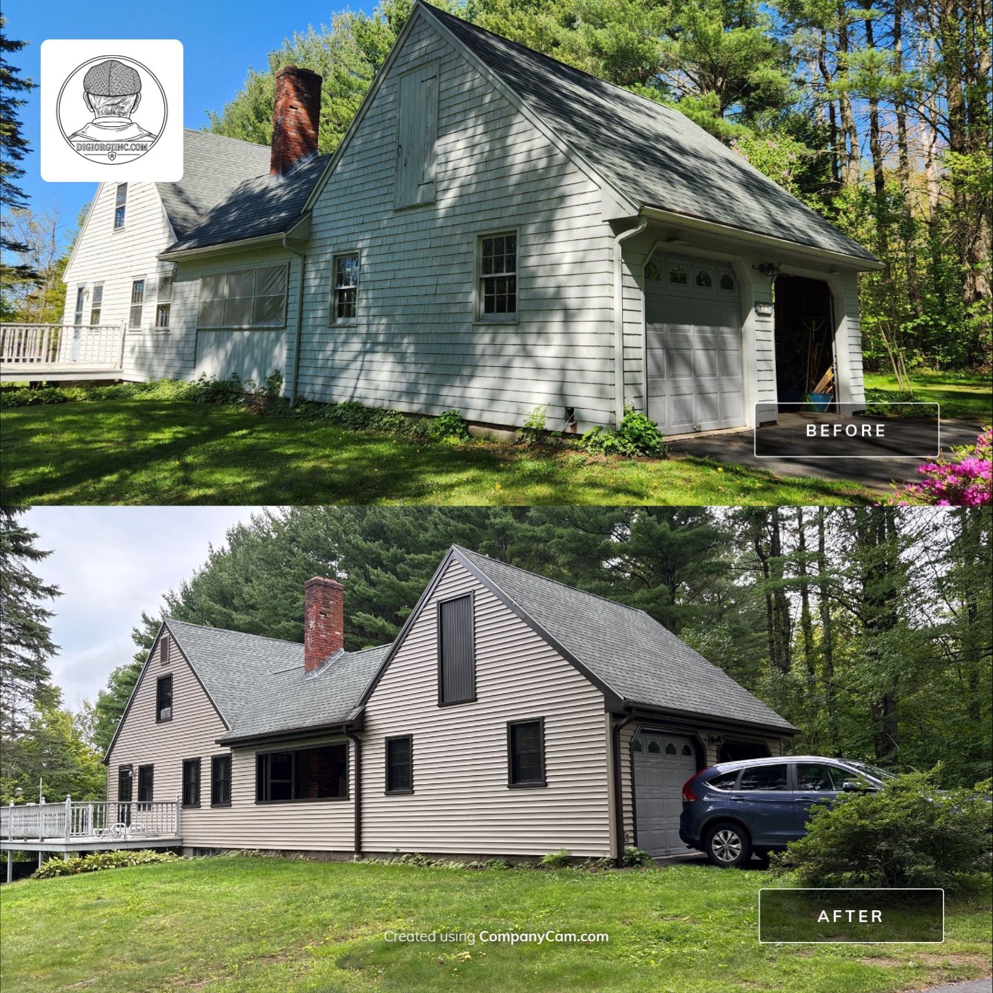 Siding Renewal With Cert. Monogram D/4 x 16'8'' Clapboard, Natural Clay by DiGiorgi Roofing and Siding Inc