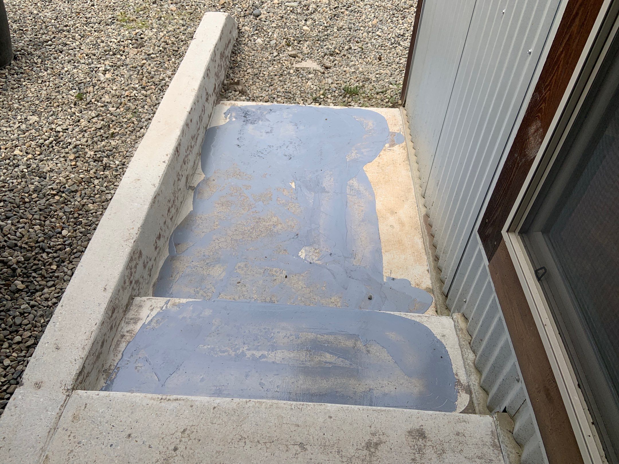 Patio Transformation using Mt Everest by Croc Coatings, LLC